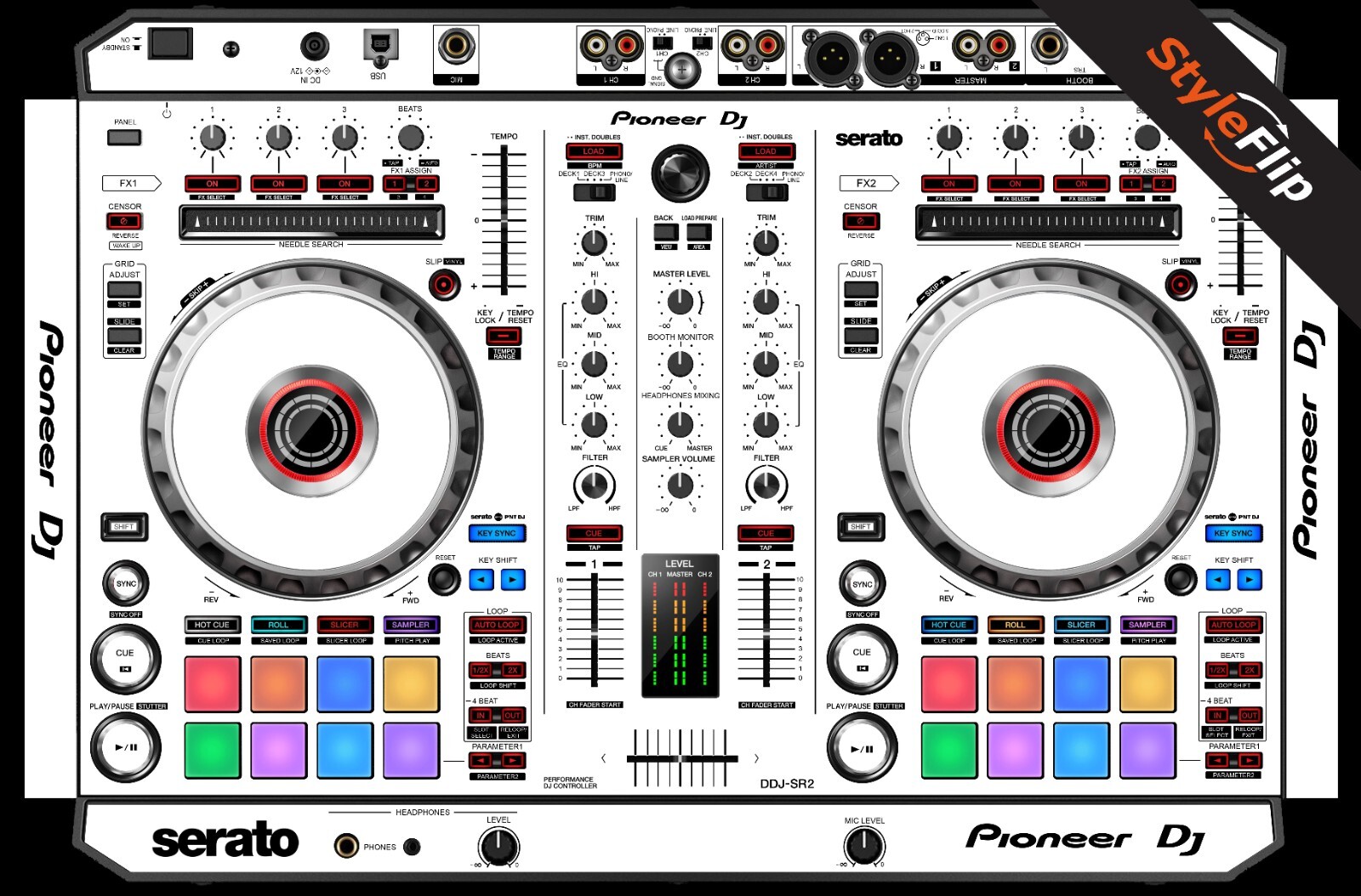 Pioneer DDJ-SR2 Skin | Color White | Protective Decal | StyleFlip
