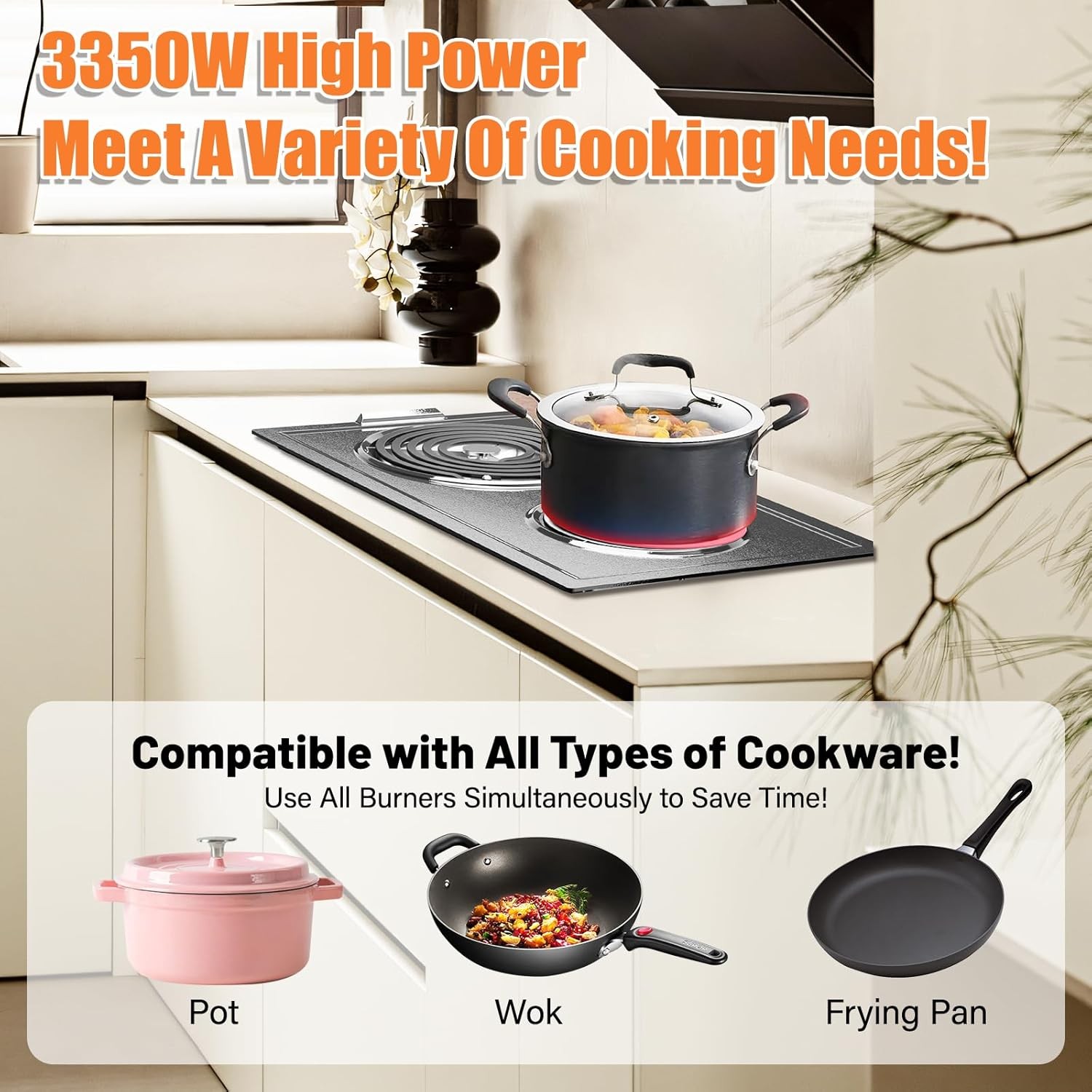 JEA7000ADBA Coil Element Burner Cartridge For Jenn-Air JEA7000ADB Range Stove