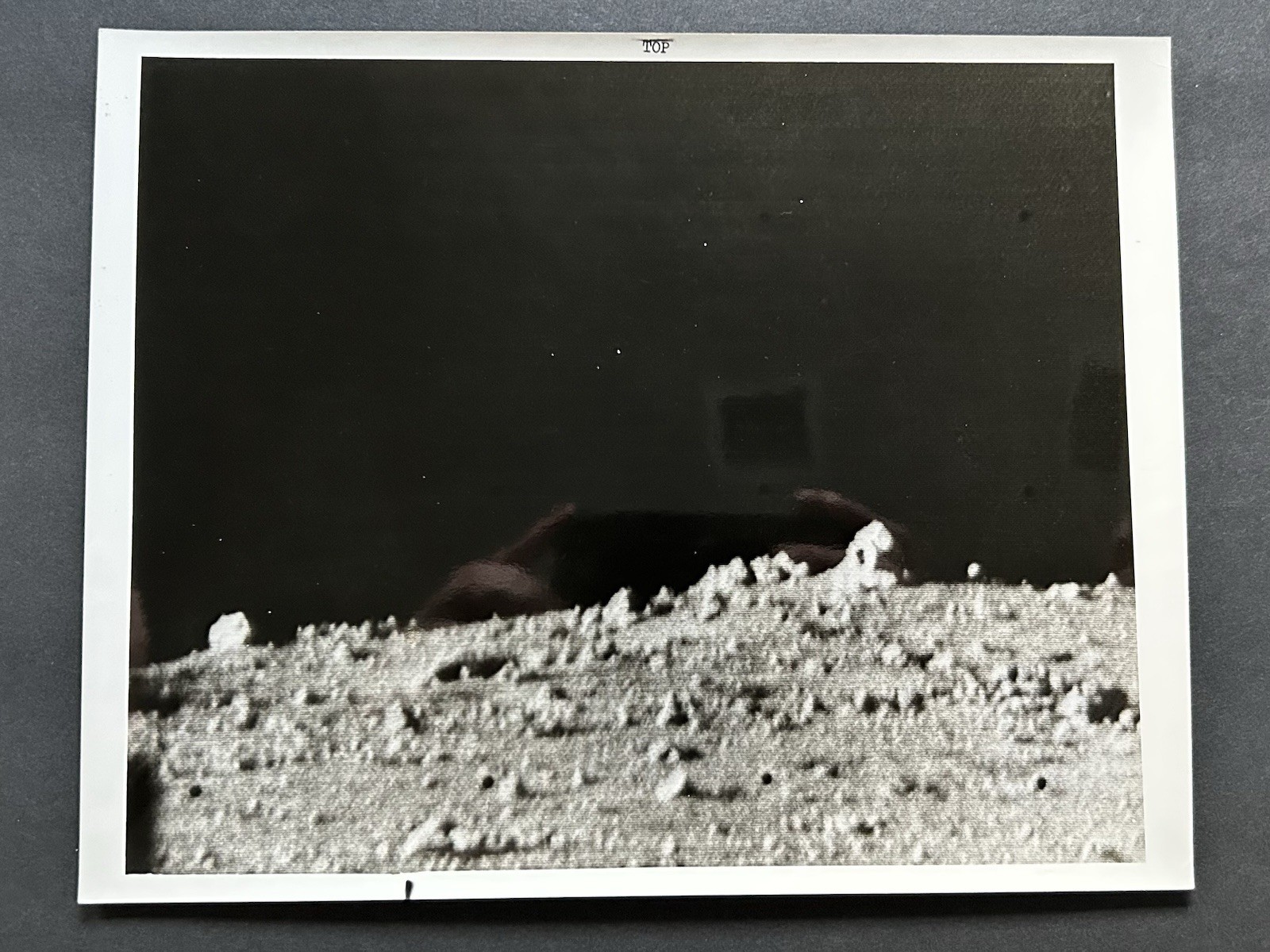 1968 NASA “Moon Surface Piles of Rubble Rocks” Surveyor VII Camera” Photograph