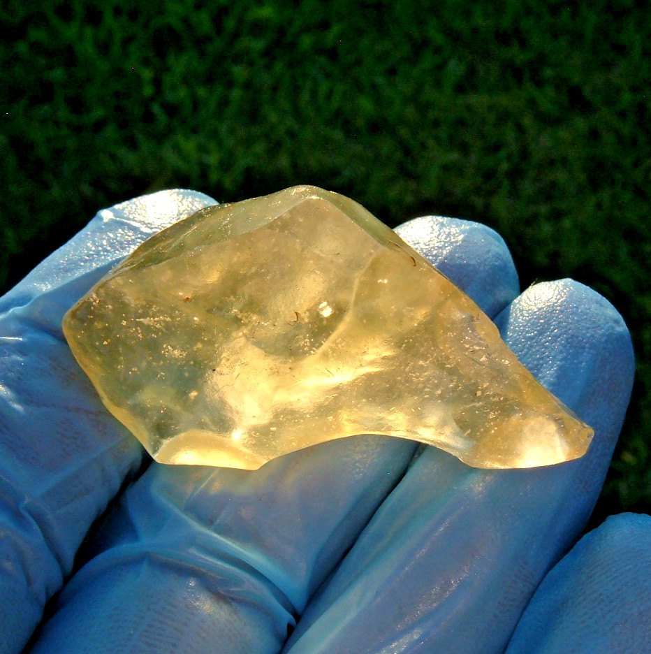 Libyan Desert Glass Meteorite Tektite impact specimen(115crt)Cristobalite Gem AA