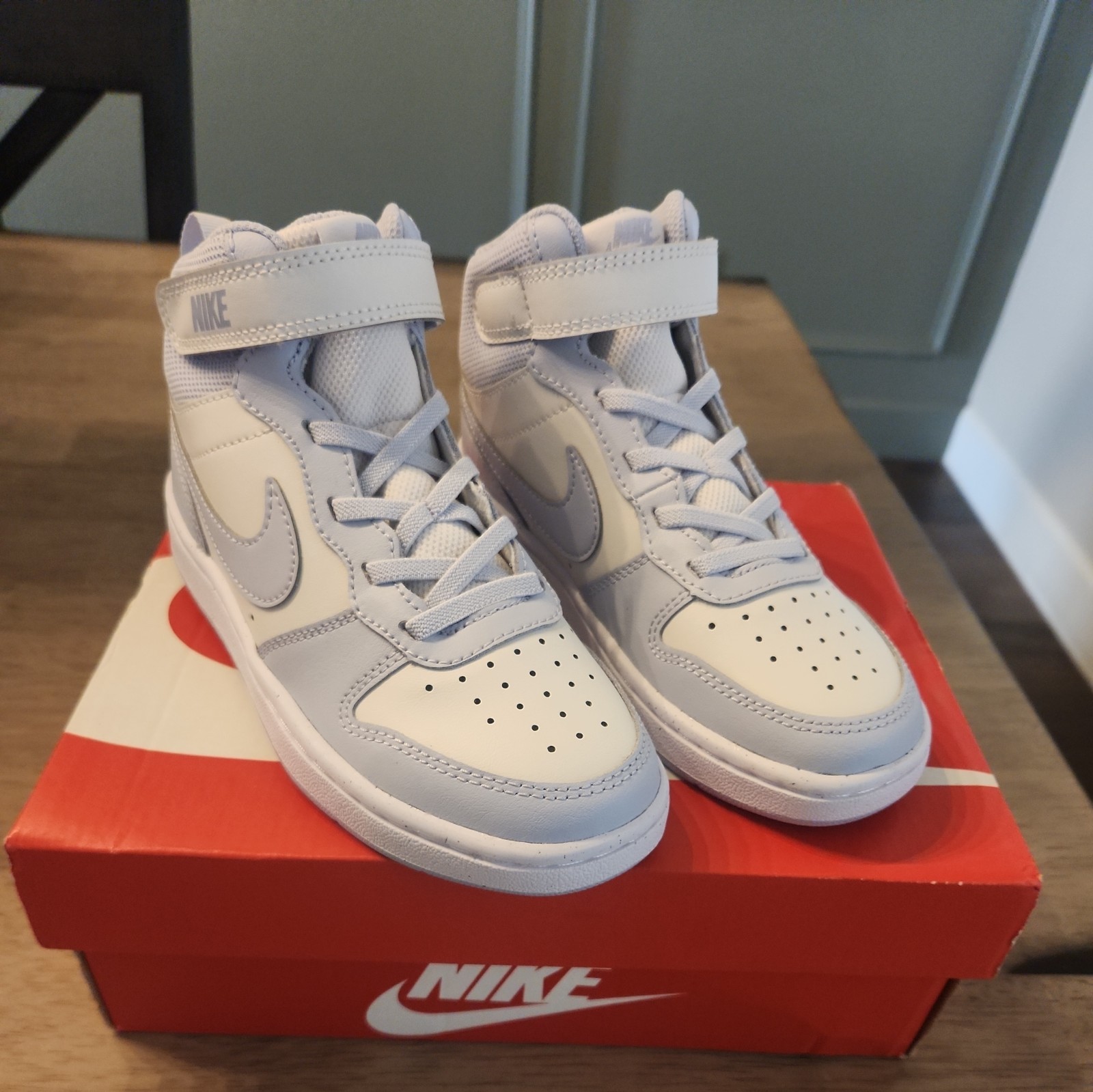 Nike Court Borough Mid 2 PSV Kids 1Y Platinum tint/ghostwhite Sneaker CD7783 014