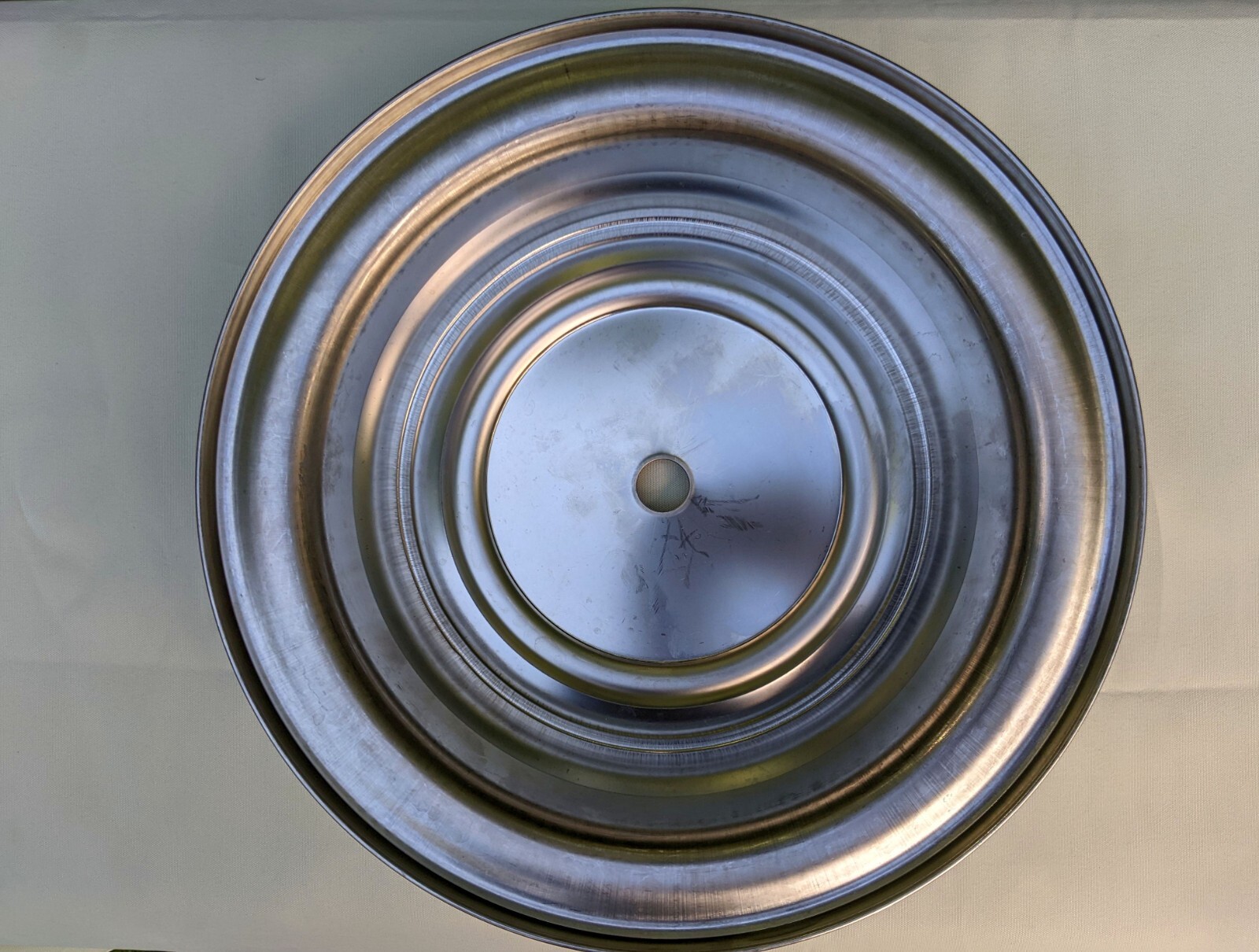 Lot of 25 NSF Commercial Stainless Steel 12" Plate Covers for Hotel Room Service