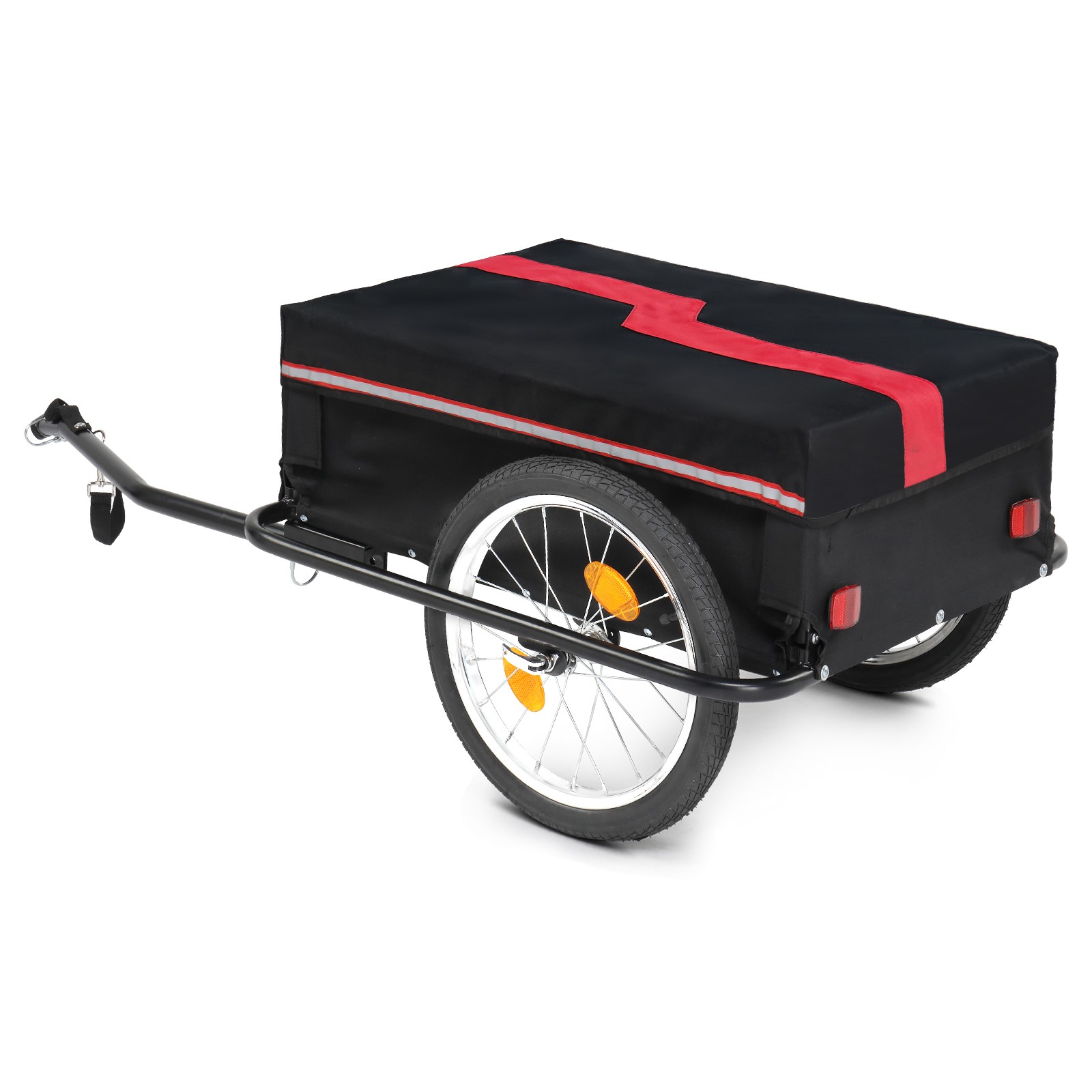Foldable Bike Cargo Trailer Bicycle Carrier Luggage Storage Cart Cover