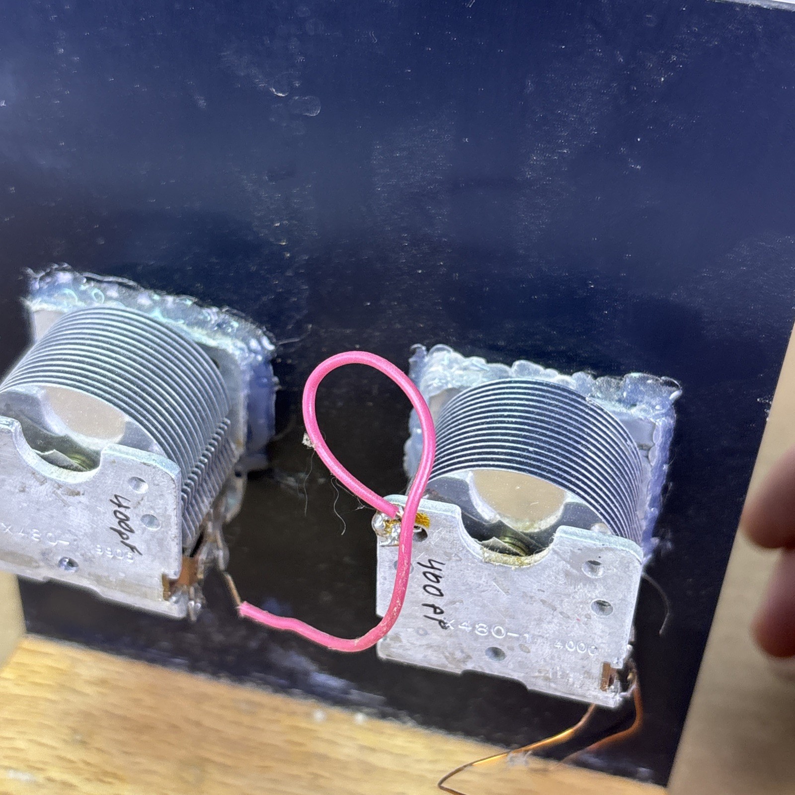 VTG High End Handbuilt Tuner/Crystal Radio Circuit 400pF Vcaps Ham Radio DIY