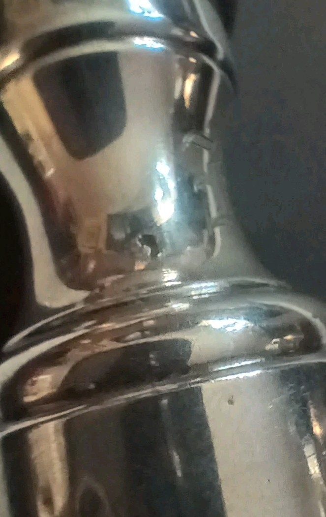 Vintage French Sterling Silver Pepper Grinder