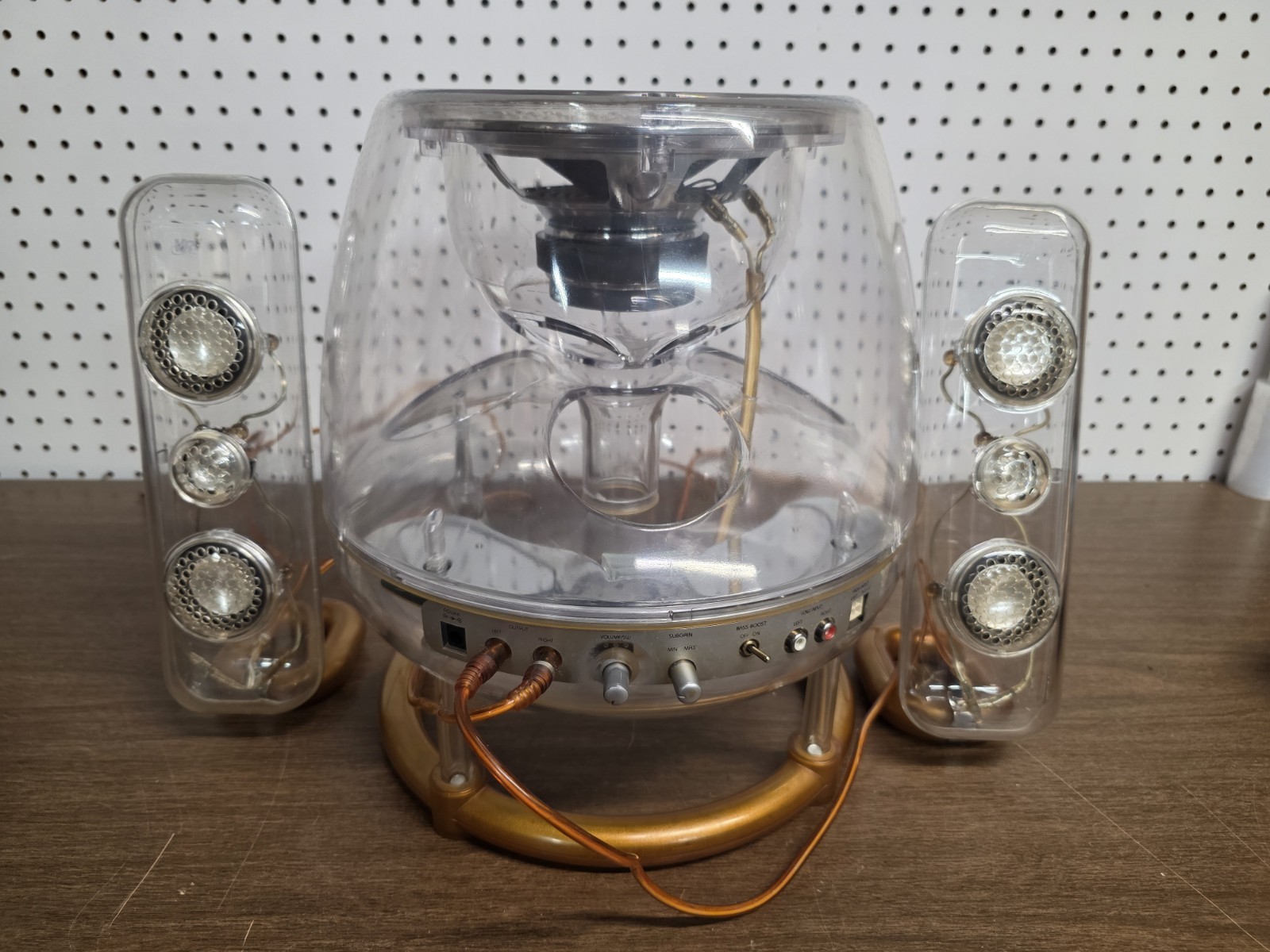 Virtual Reality Sound Labs VR3 Retro Clear Sound System Speakers Tested Working