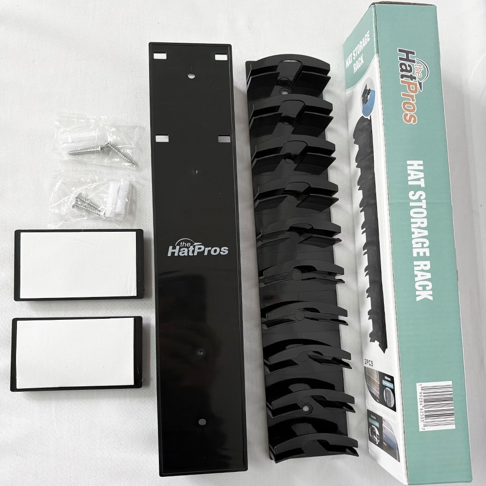 The Hat Organizer Rack w/ Curved Button Holder & Circular Bayonet Pack of 2