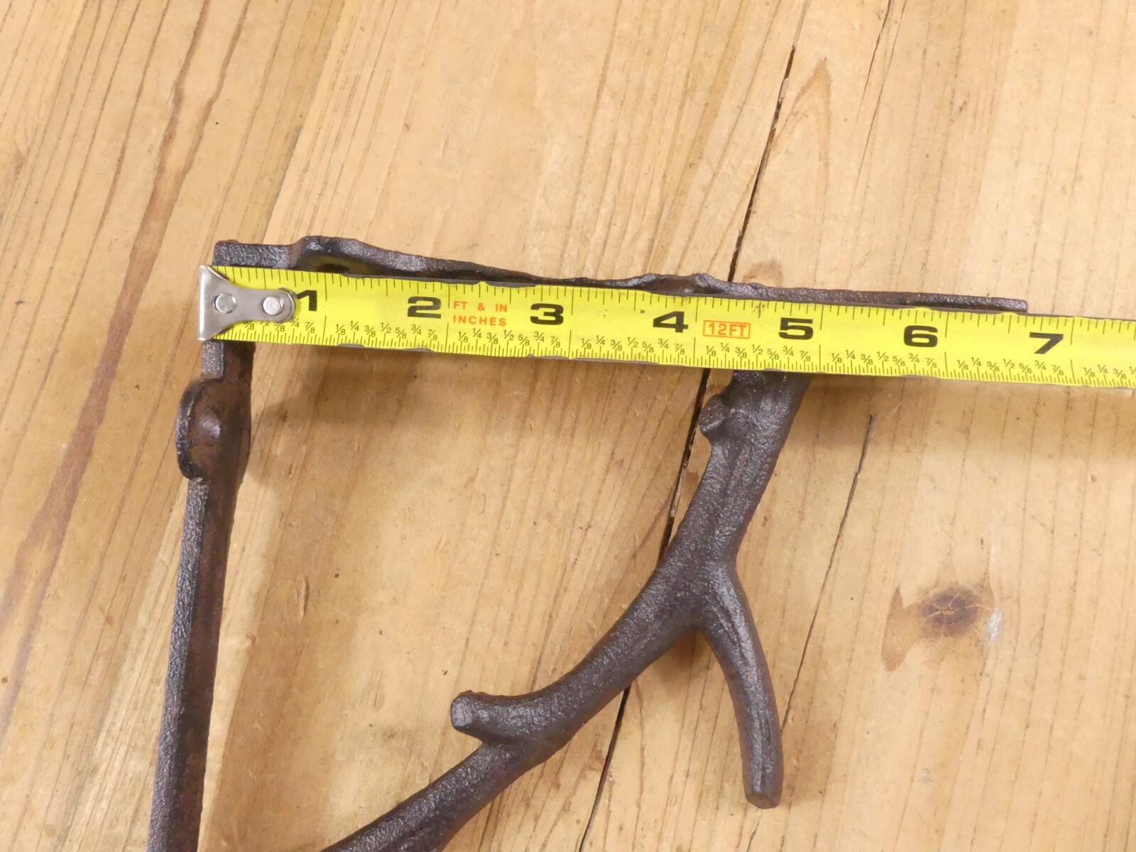 6 Cast Iron Tree Branch Shelf Wall Brace Rustic Wood Bracket 6 3/4" Corbel