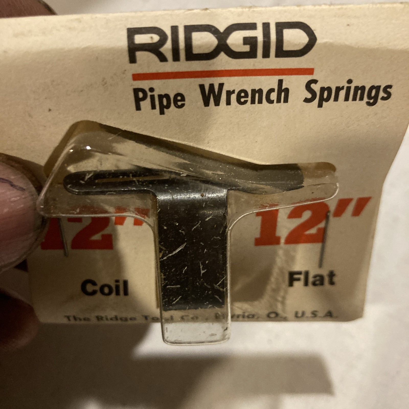 Ridgid 31640 Coil/Flat Spring Assy,For 4Cw42 Wrench