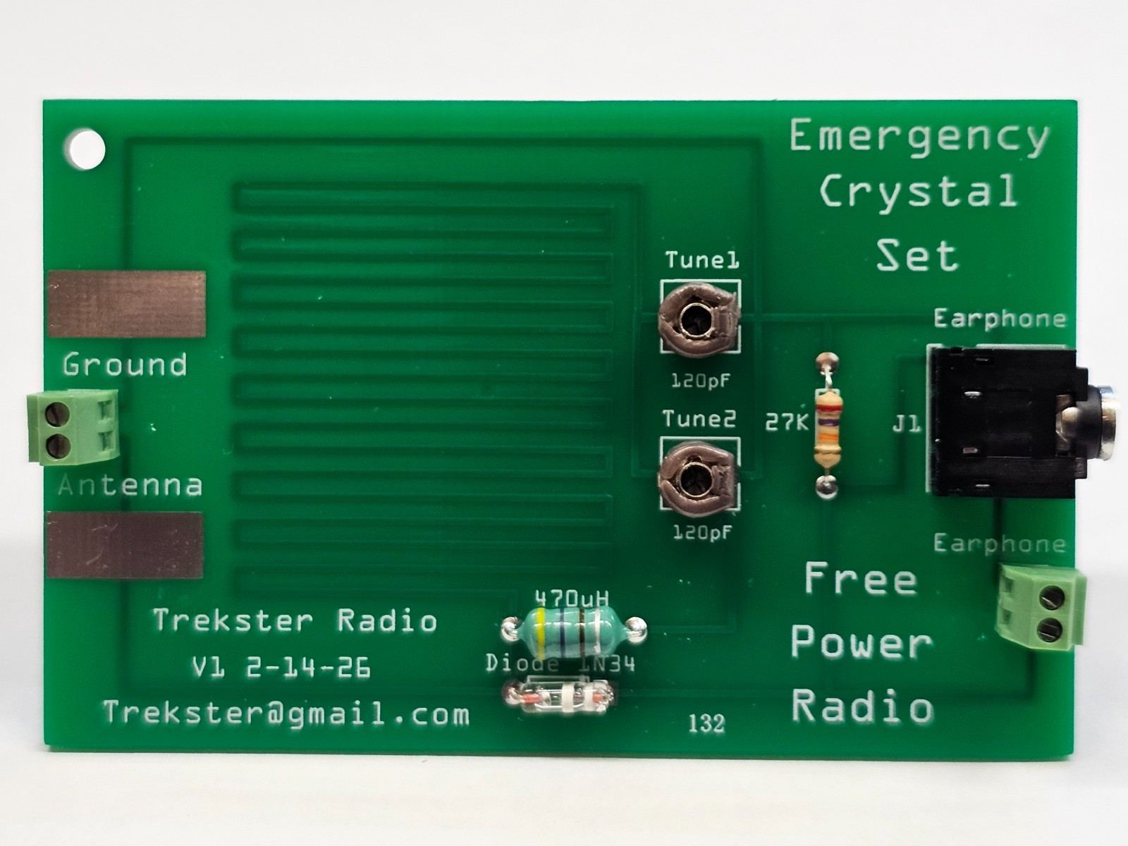 EMERGENCY CRYSTAL RADIO KIT - Build Your Own Crystal Radio !!!