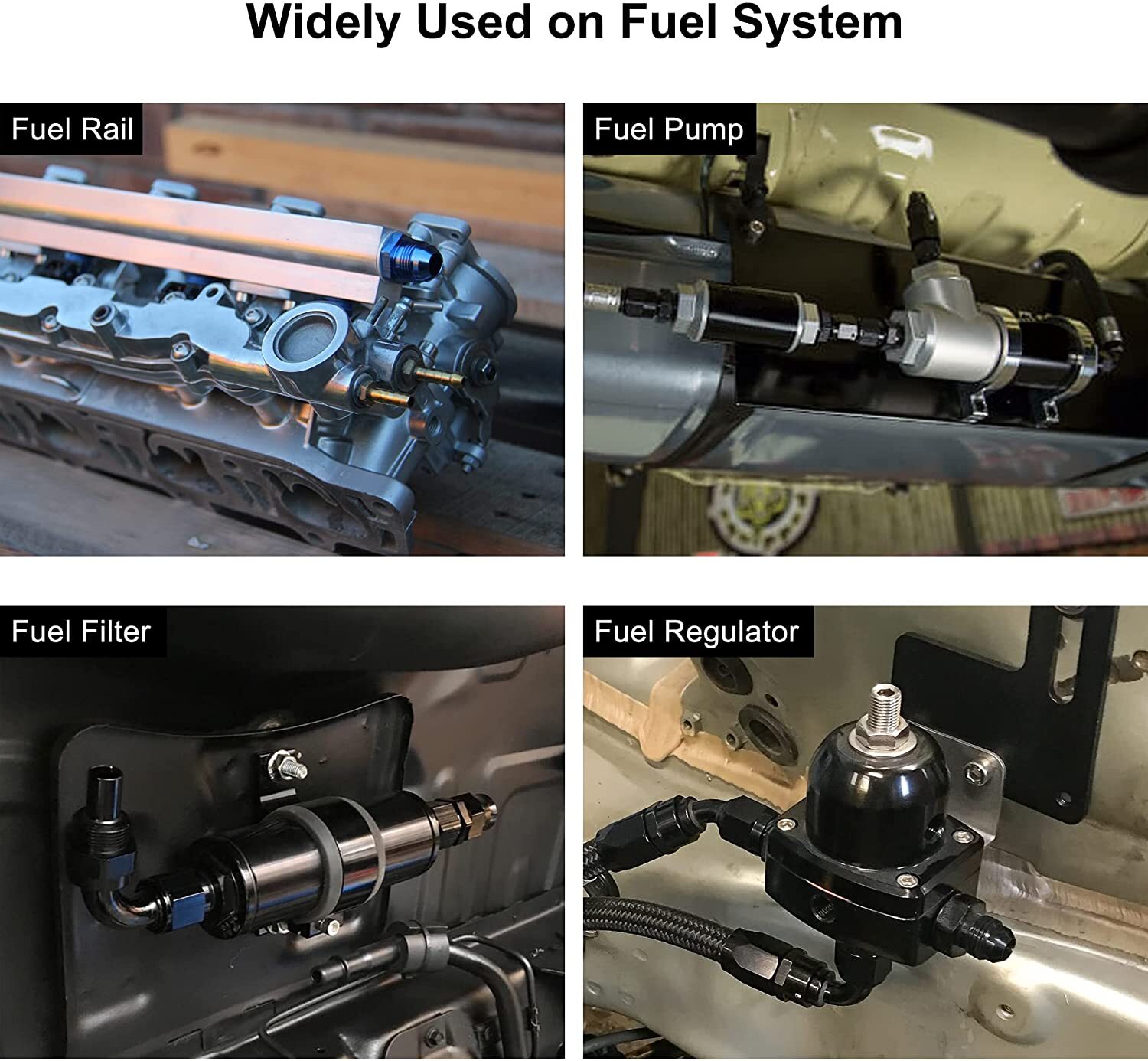 ORB O-ring AN12 12AN to AN12 12AN Male Adapter Fitting Black Pack of 2