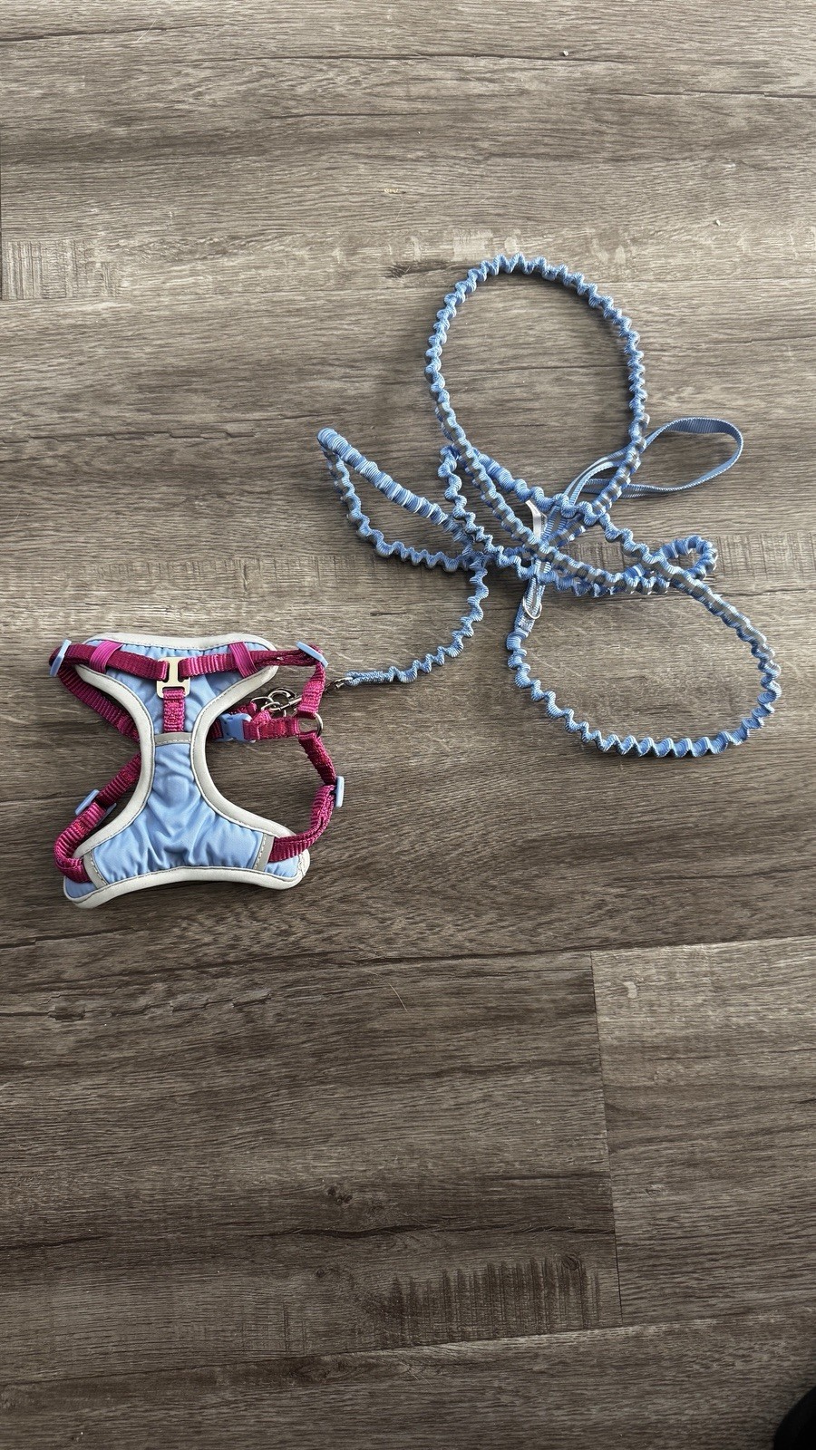 YOULY Reflective Utility Cat Harness & Leash Set, Purple & Pink, Small/Medium