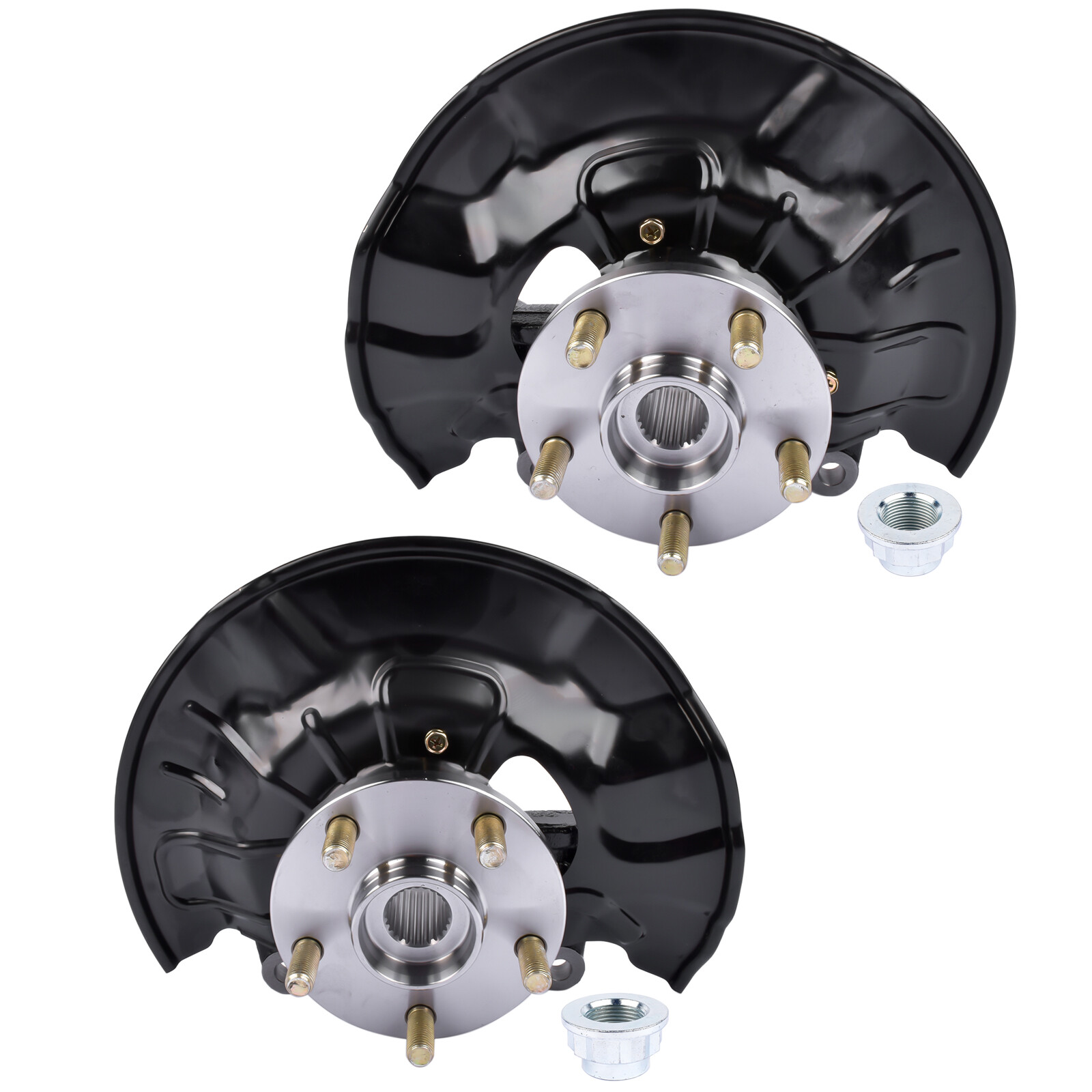 Pair Front Wheel Bearing Hub Knuckle Assy for 14-18 Toyota Corolla 1.8L 698-476