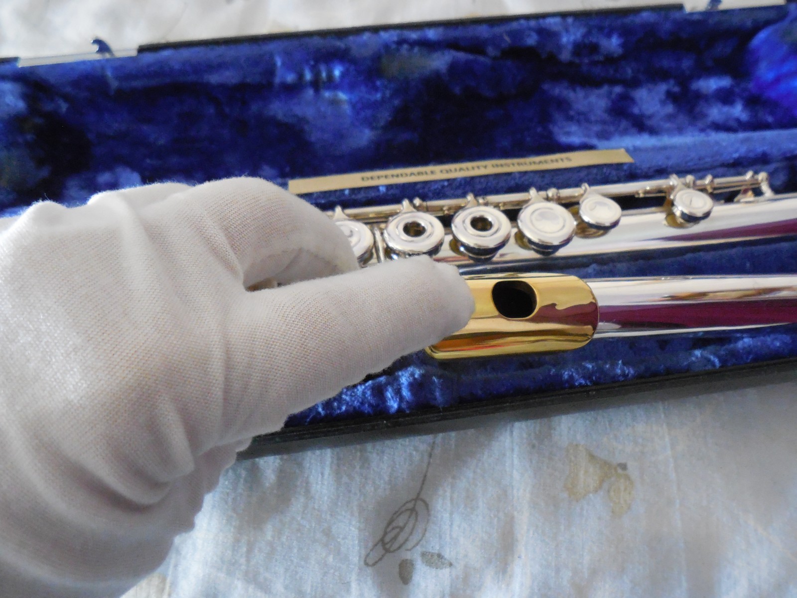 Emerson ELD Reconditioned Open Hole B Foot Sterling Silver Head Flute 3BSH