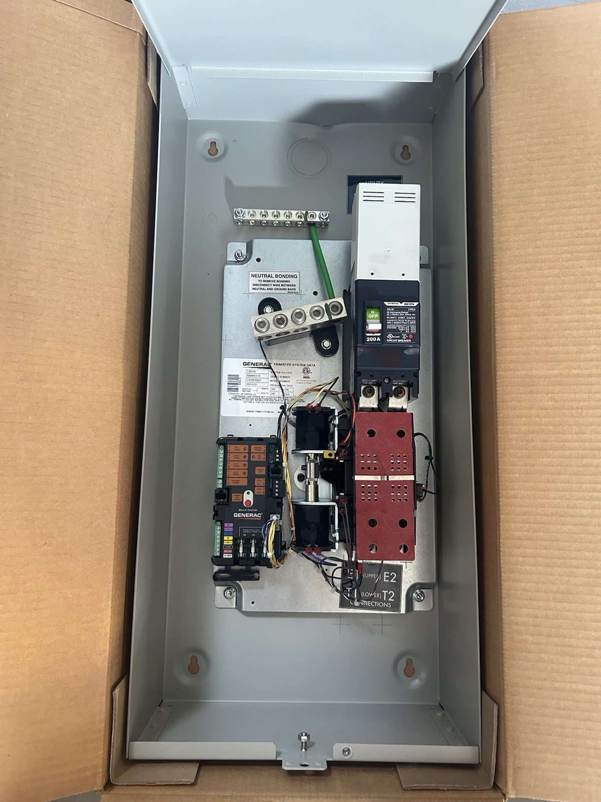 Generac PWRcell 200 Amp SE Rated Automatic Transfer Switch | CXSW200A3