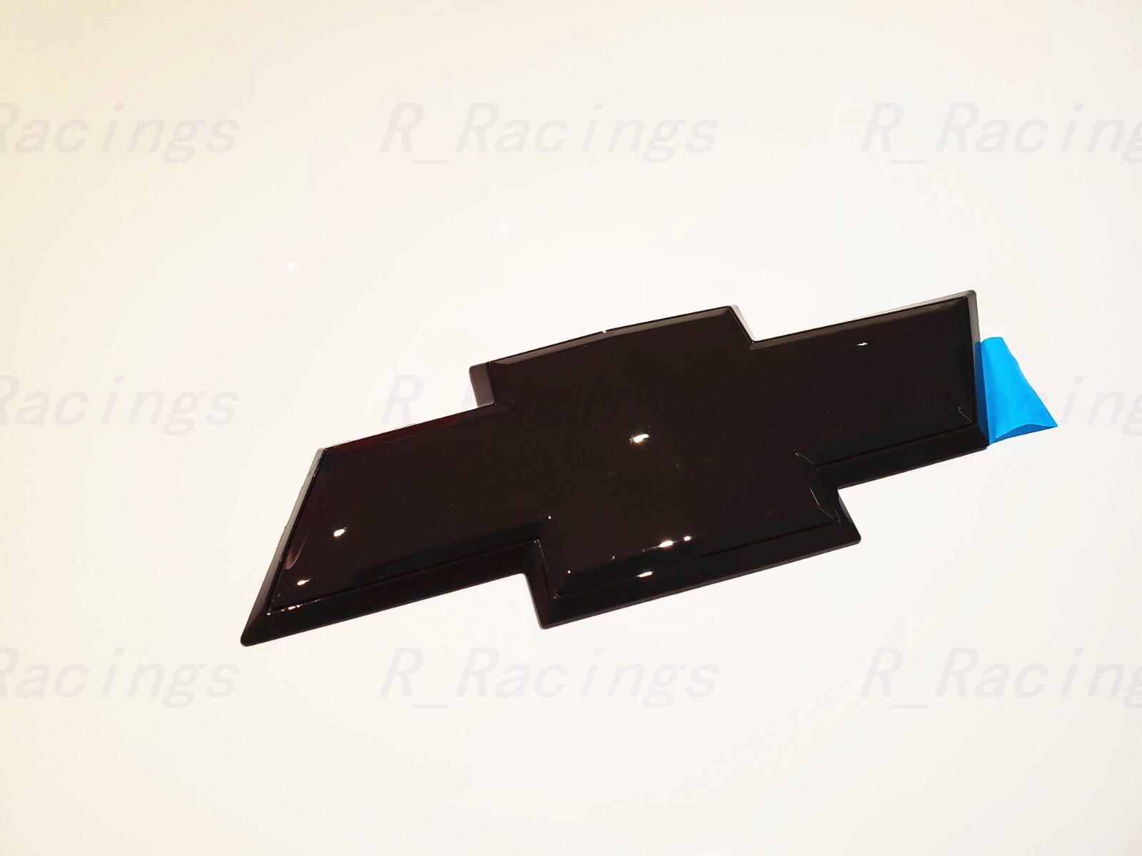 Front Rear Bowtie Emblem Gloss Black 2007-13 Silverado 1500 2007-10 2500HD3500HD