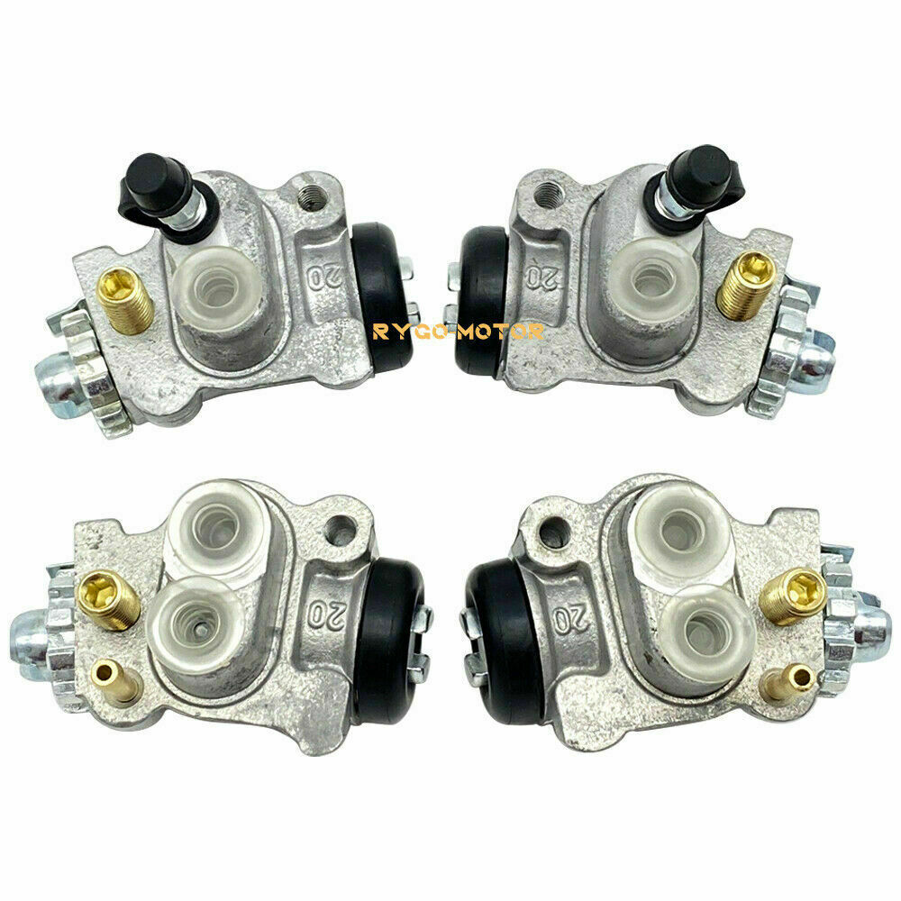 4xFront Brake Wheel Cylinders W/Shoes Hole Plug Kit for Honda Foreman 450 TRX450