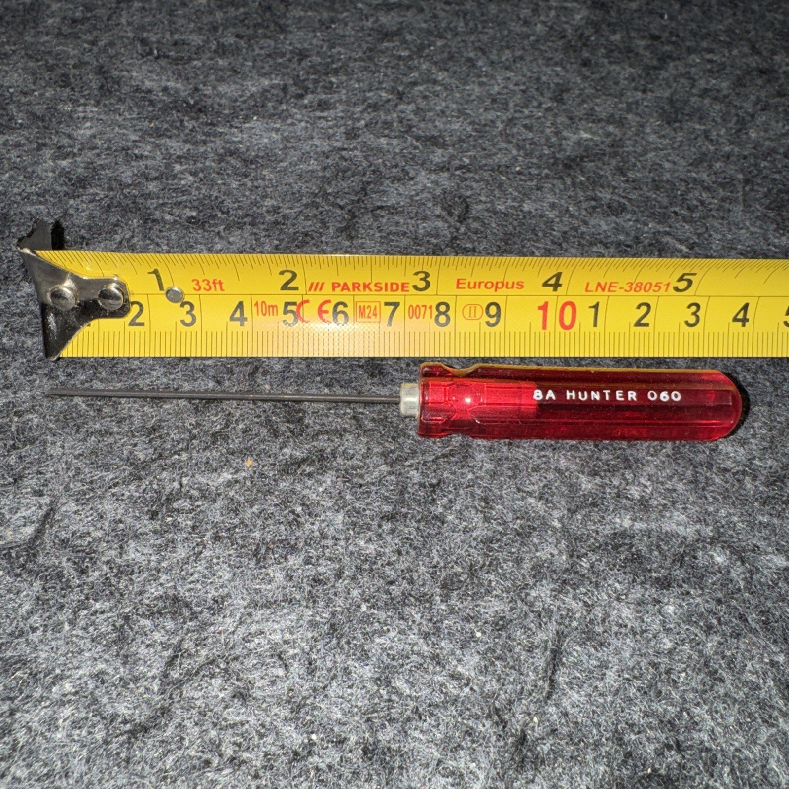 1 NOS Hunter Tools Bristol Spline Driver S .060 8A 6 Flute Screwdriver No Box