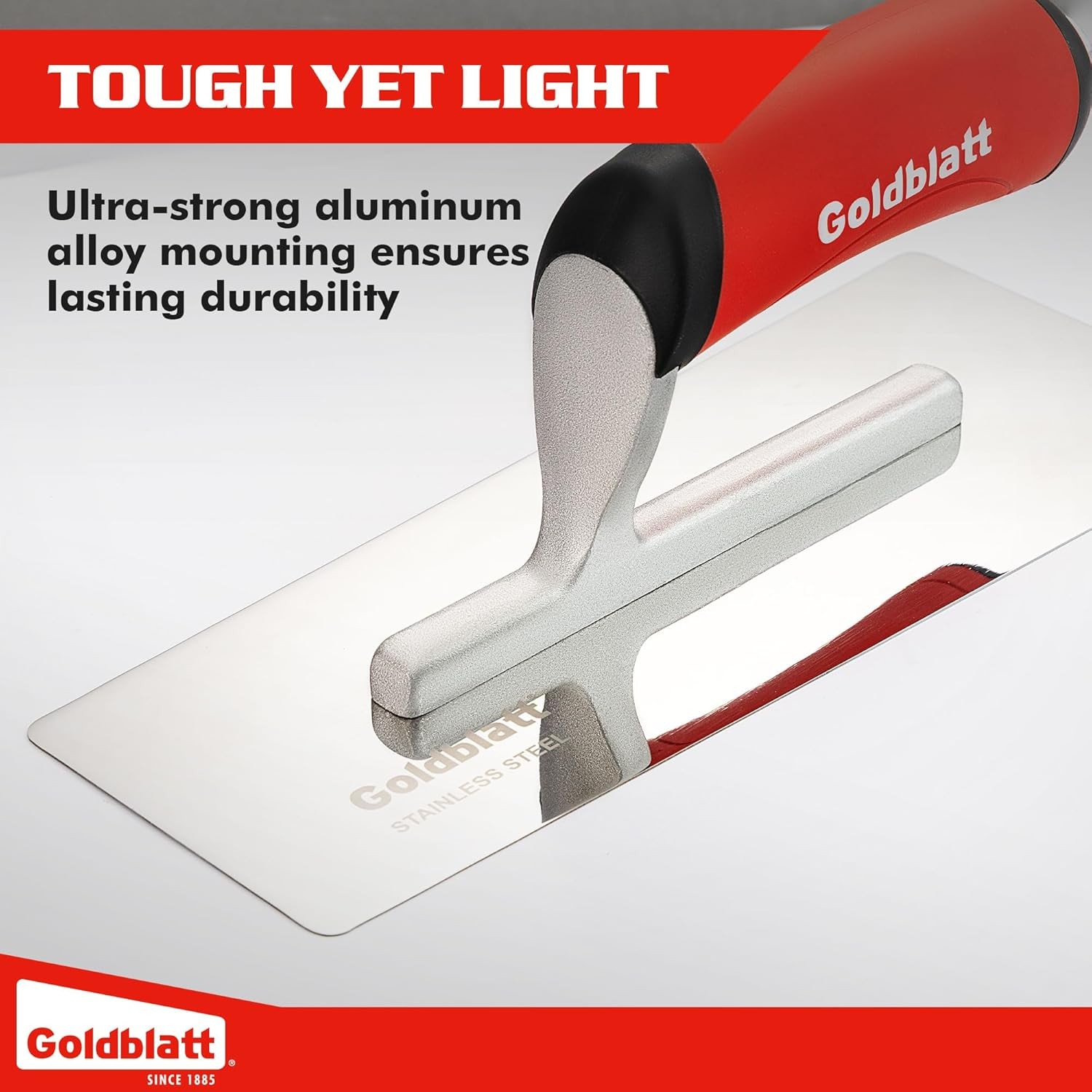 Goldblatt 3PIECE Venetian Plaster Finishing Trowel Set Drywall & Concrete Trowel