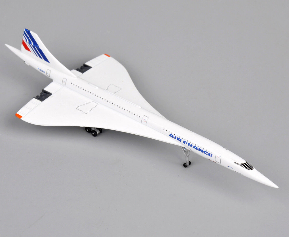 1/400 Concorde Diecast Air France 1976-2003 Aircraft Plane Model Toy Gift