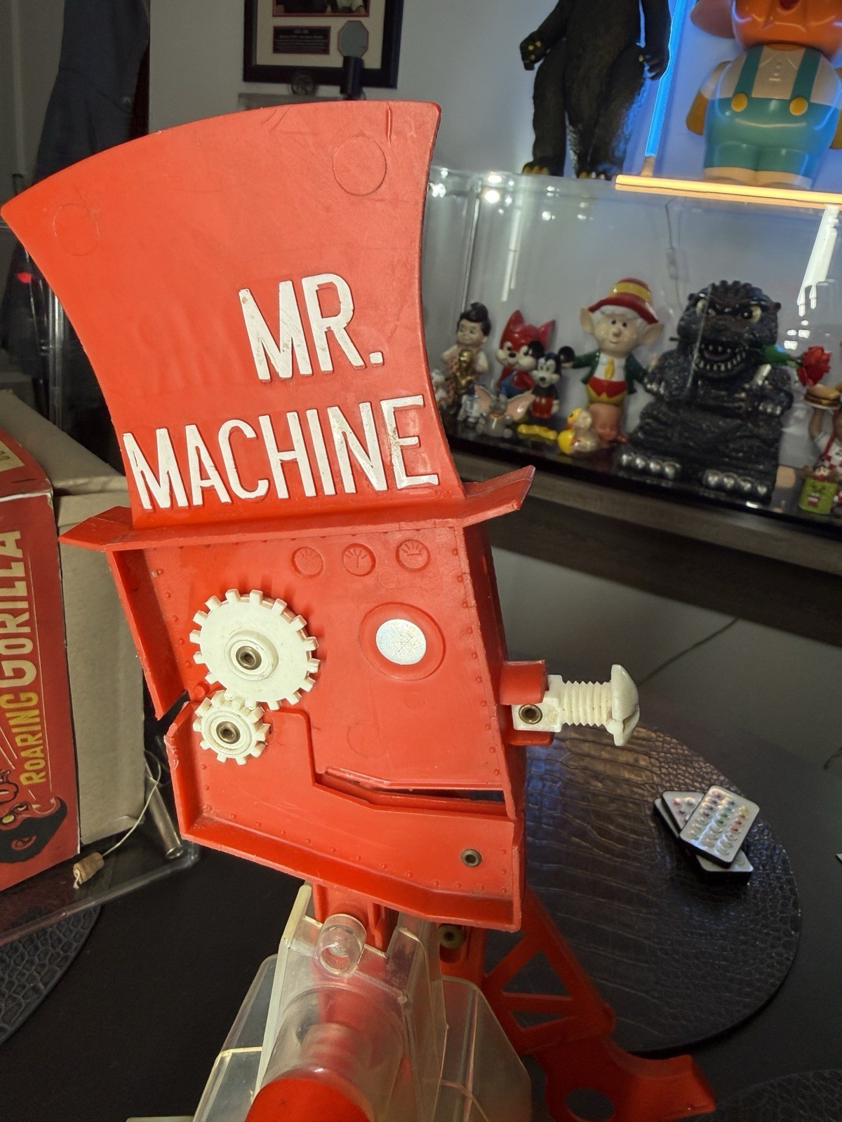 1977 MR. MACHINE Robot Ideal Toy Wind Up "Walk n Whistle"