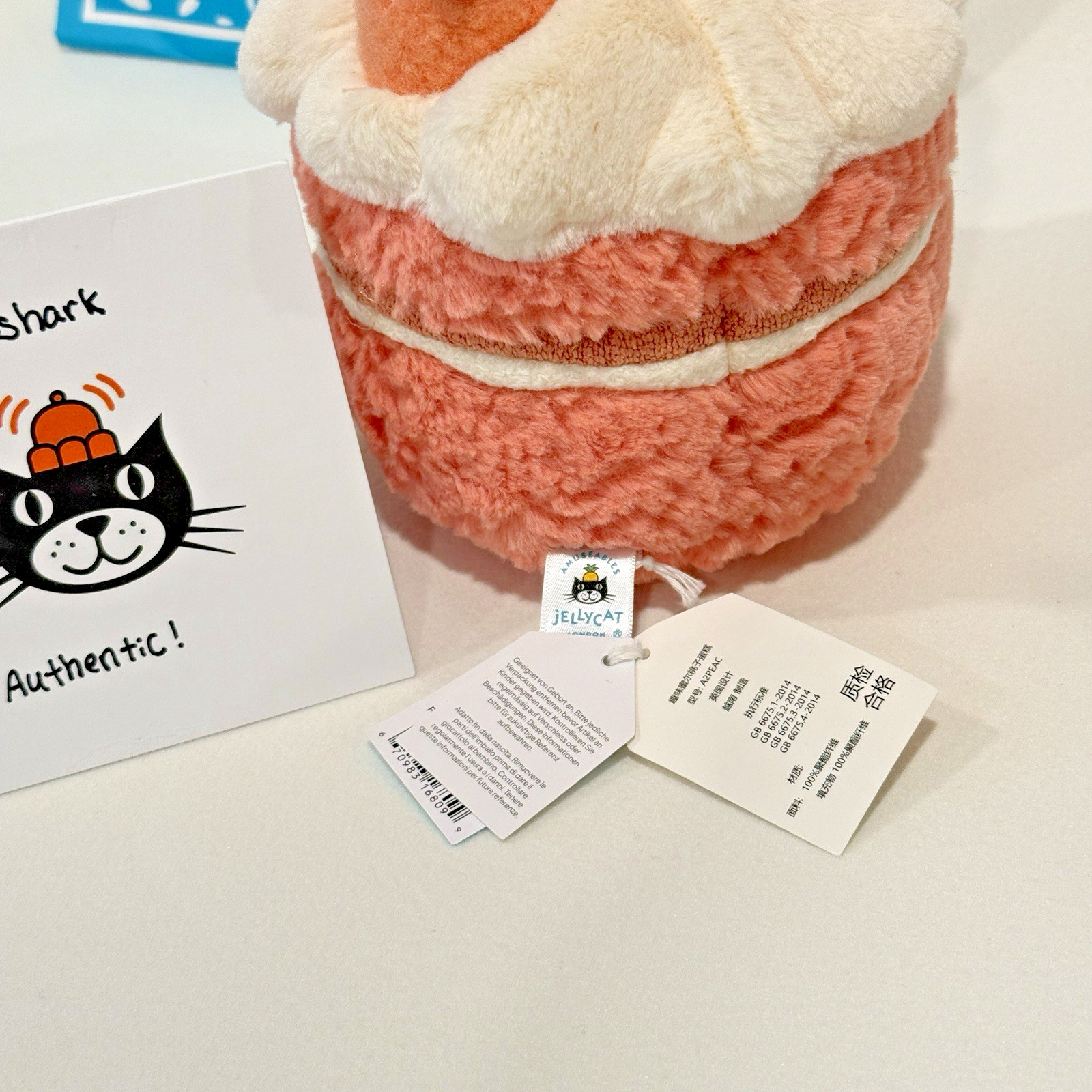 Jellycat Shanghai Exclusive Melibie Peach Cake - 100% Authentic - Ship from US