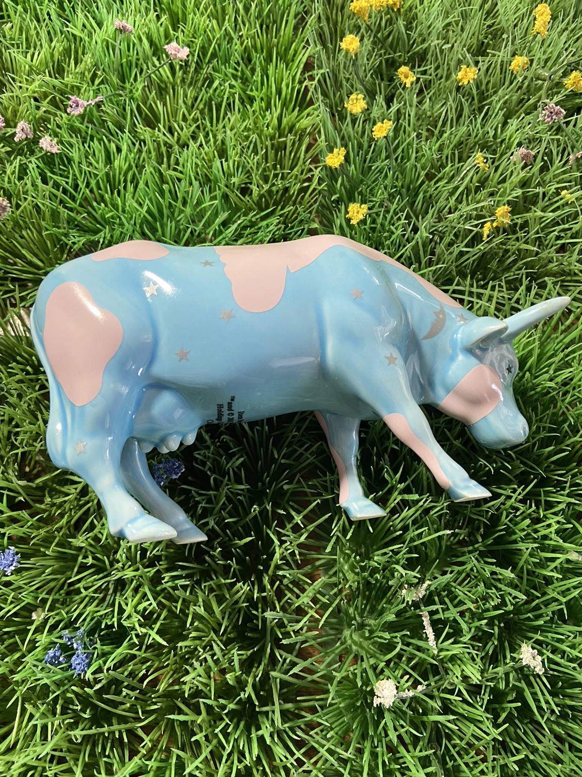 Cow Parade Lullaby Cow 2001 Complete w/ Box & Tag Item #9182