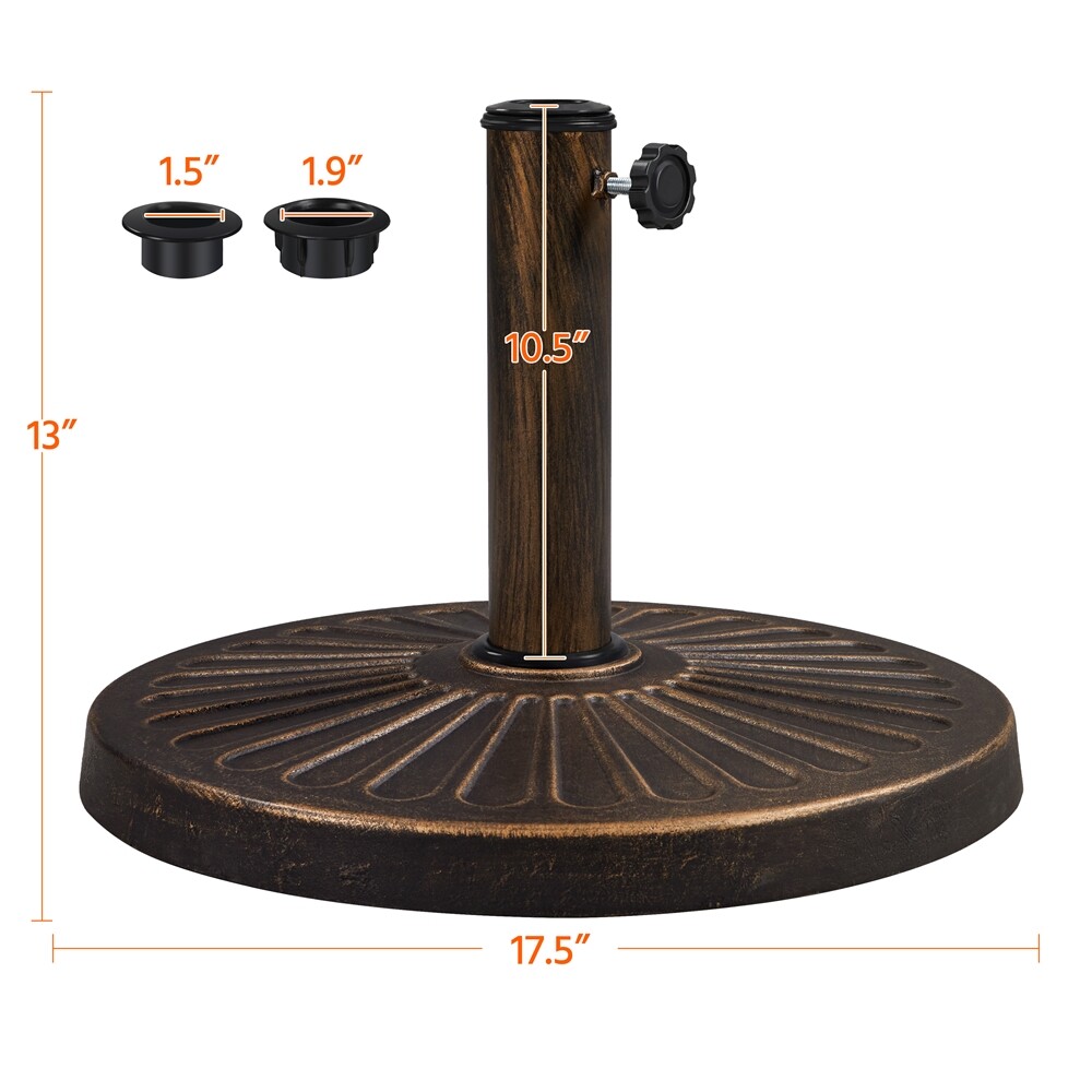 22/26.5/30lbs Umbrella Base, Outdoor Patio Heavy Duty Market Umbrella Stand Base