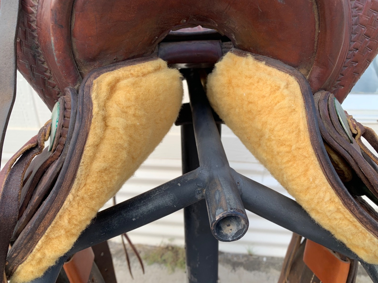 Gorgeous Maker Marked 13.5" Seat Vintage Western Saddle mw