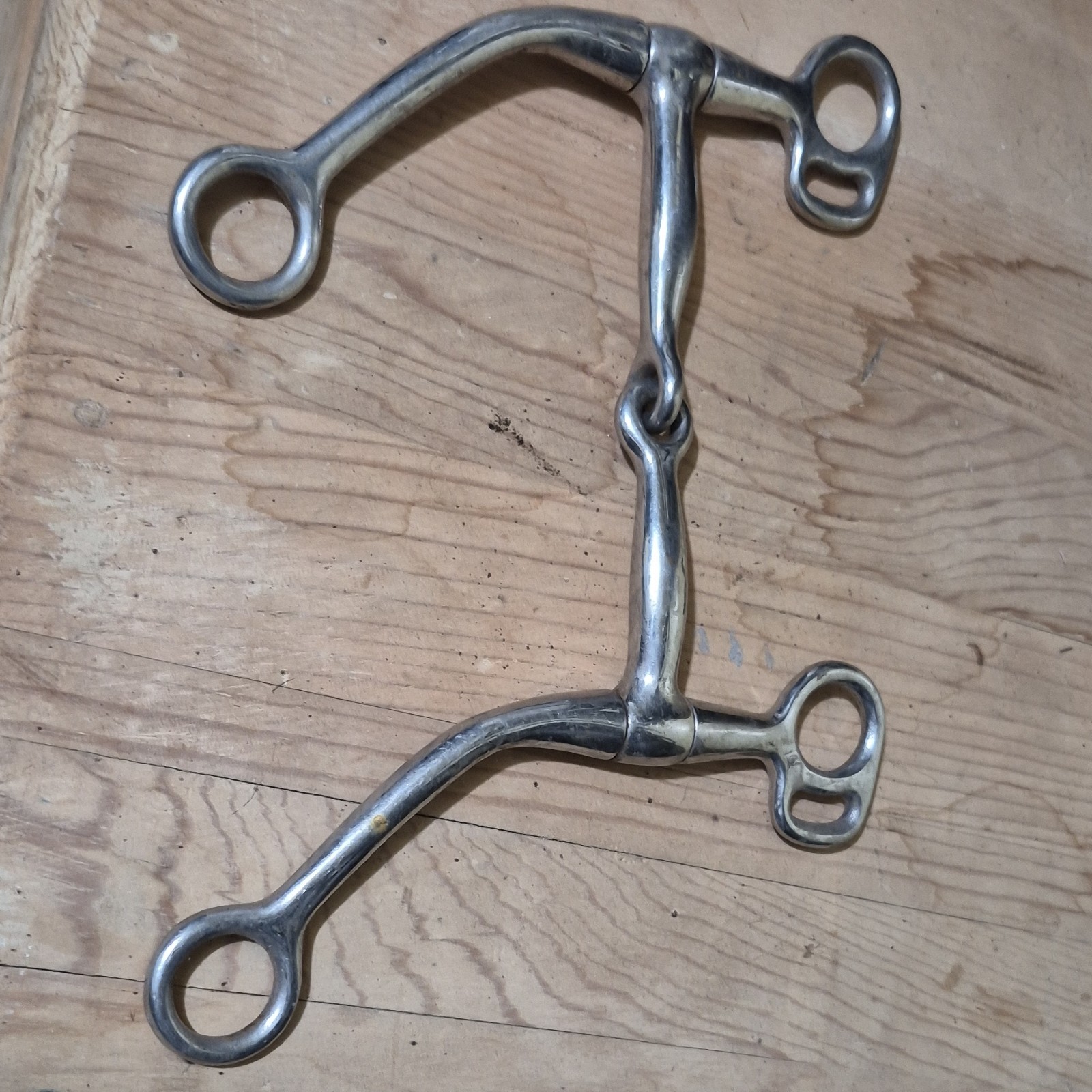 Western Shanked Snaffle Bit Horse Tack Equestrian Equipment