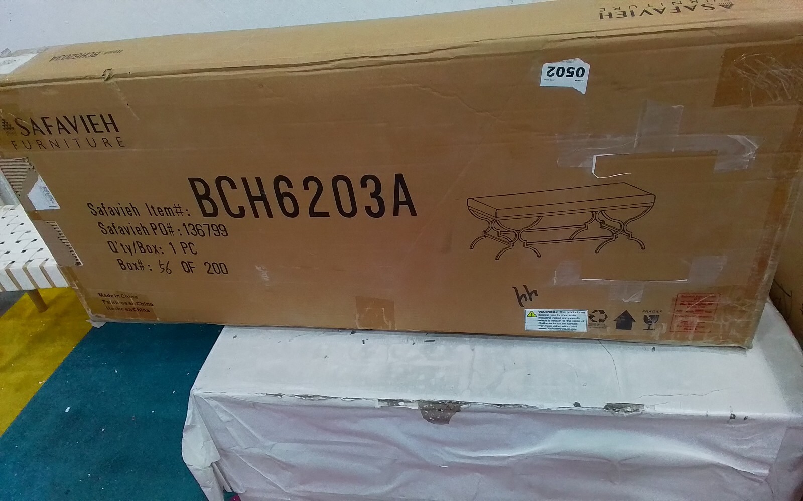 Safavieh JULIET RECTANGULAR BENCH, Reduced Price 2172737755 BCH6203A