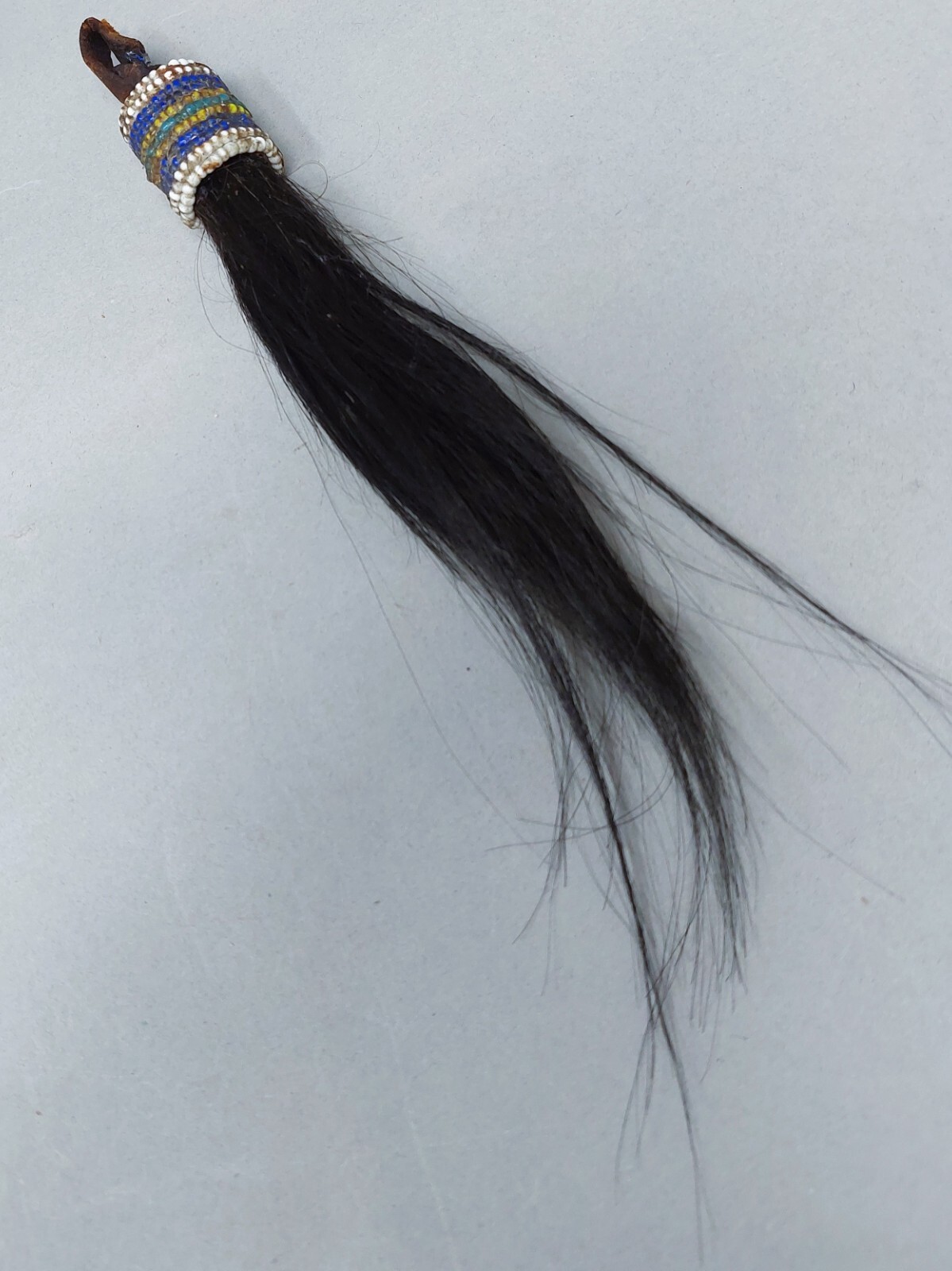 Native American Plains 19th Century Beaded Shield or Tomahawk Drop Ca 1880