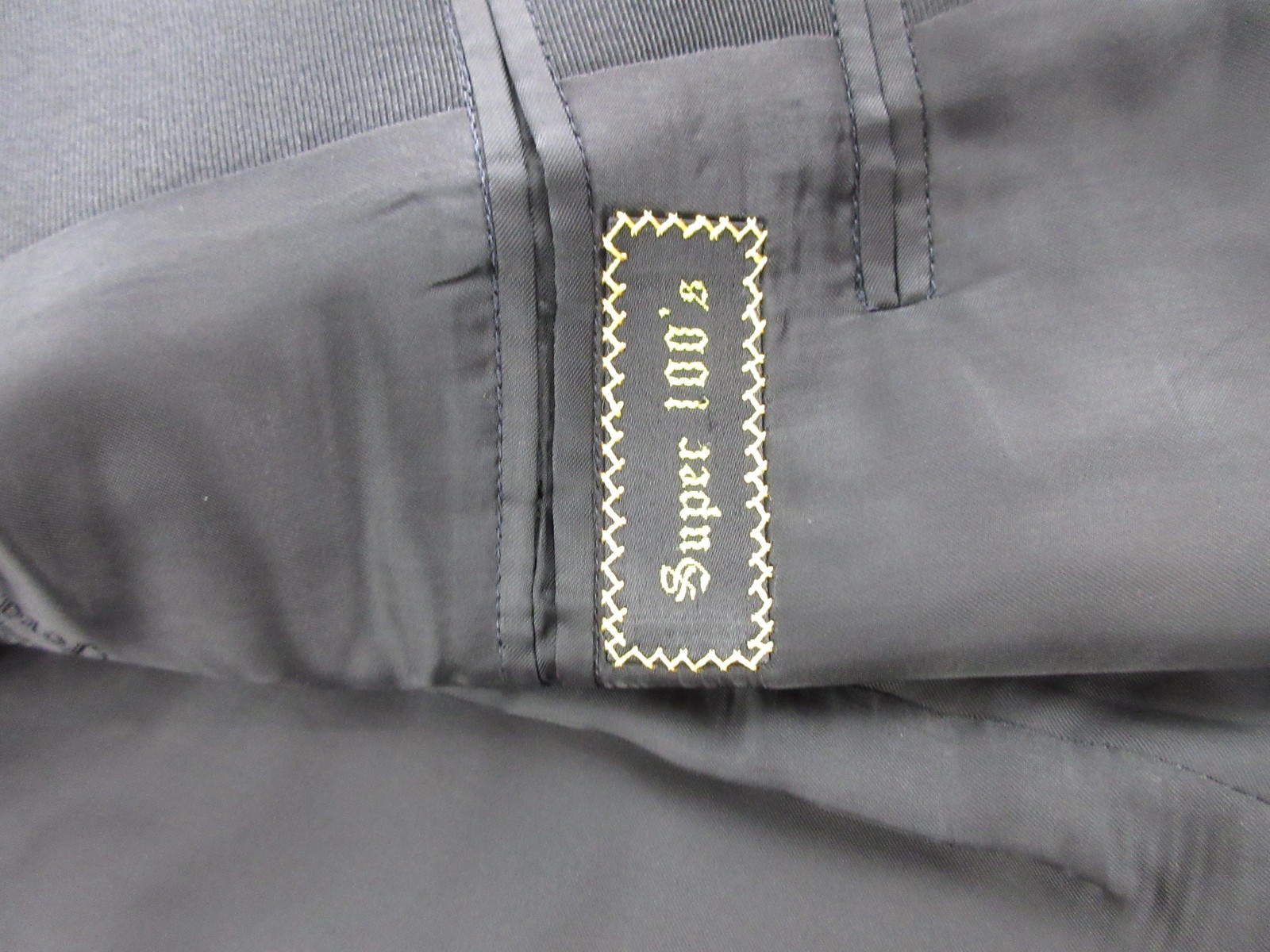 Oxxford Clothes Tuxedo Suit Mens 44 38x29 Black Super 100s Wool Peak Lapel