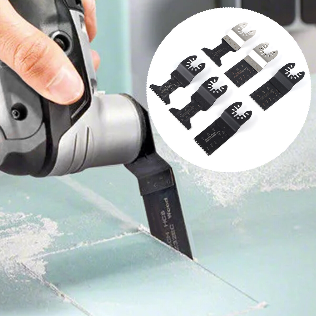 20Pcs Oscillating Multi Tool Saw Blades Wood Metal Cut Cutter For Dewalt Fein