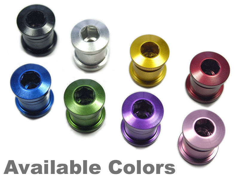 OMNI Racer WORLDS LIGHTEST Crankset Chainring Bolts Fits Shimano, Sram, BMX PINK