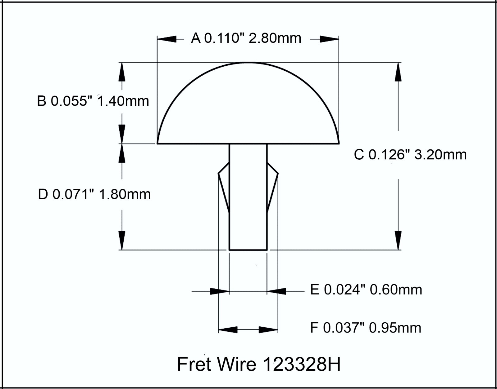 Fret Wire Pre Cut Medium Jumbo Bass Electric Nickel Silver 24 Pack 123328H