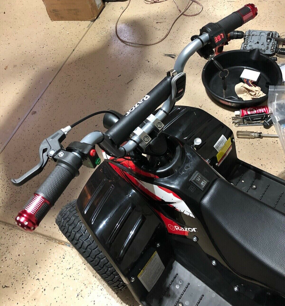 Razor DQ E200 E300 Mx 350 400 mx500 mx650- LED Headlight/Horn ad on schwinn