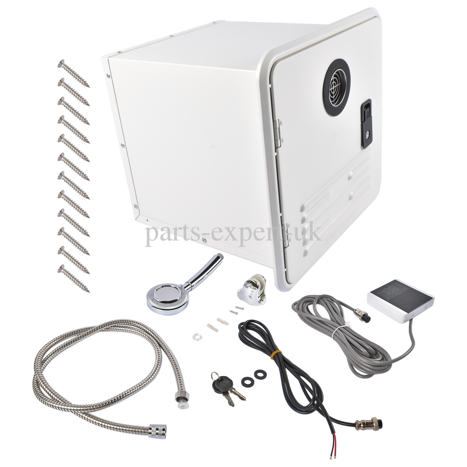 RV Tankless Instant Water Heater Propane Gas 15x15 in 12V 42000 BTU w/Controller