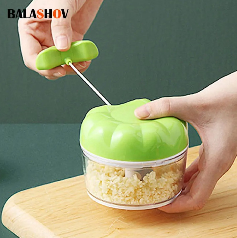 1pcs Mini Garlic Masher Food Chopper Manual Vegetable Meat Grinder Kitchen Tool