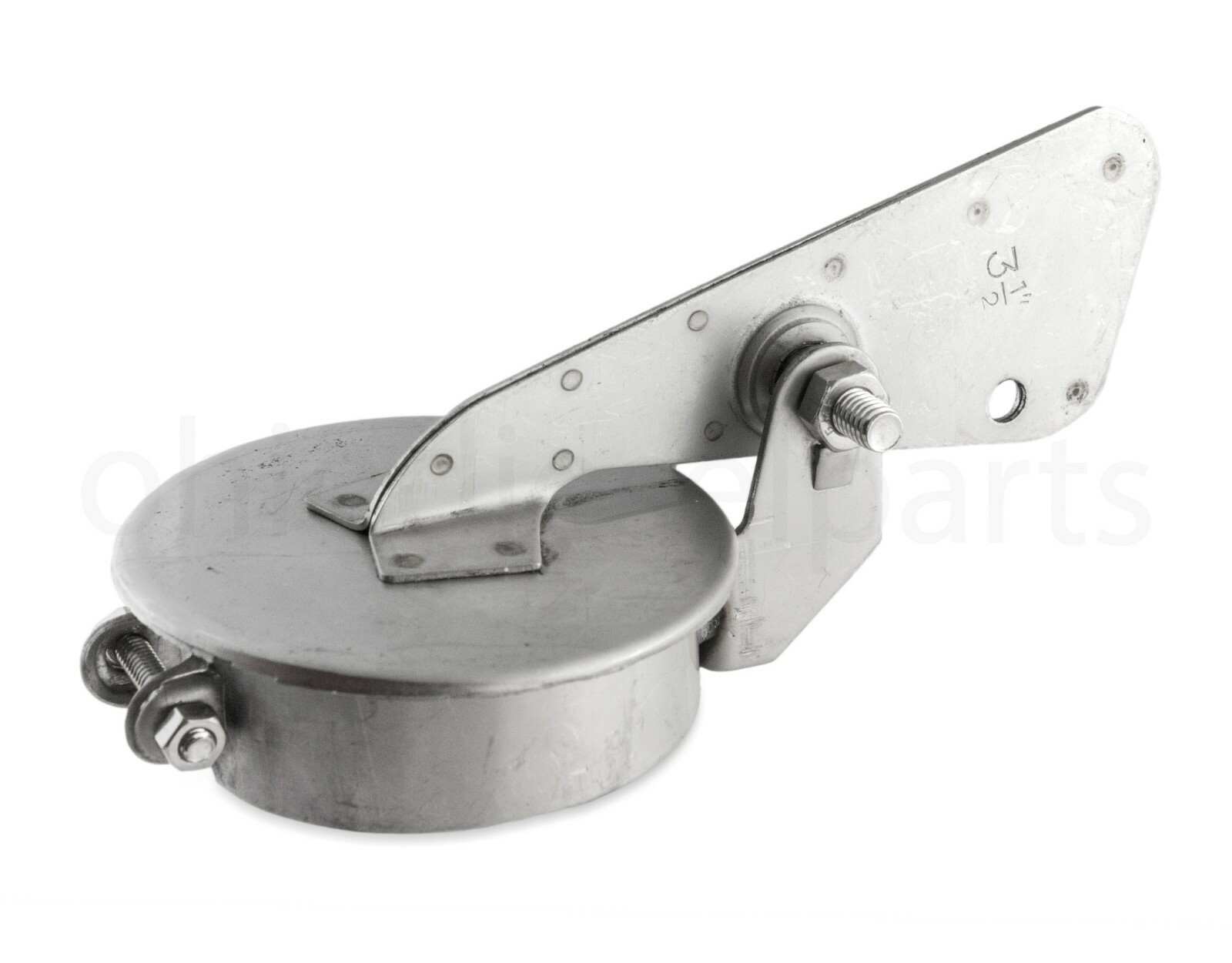 3-1/2" In. Stainless Steel Exhaust Silencer Weather Cap Flap Muffler Cover 3.5"