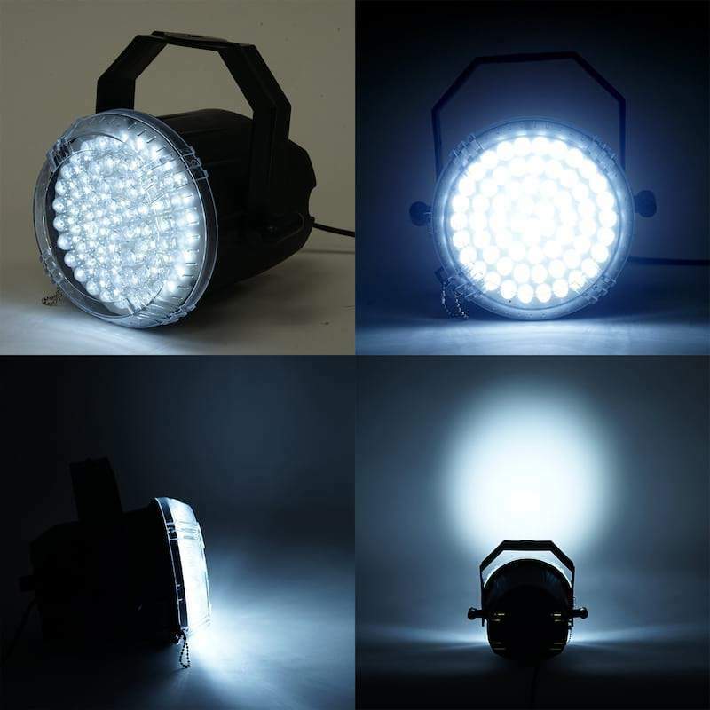 35 Watt White LED Stage Backdrop Strobe Spotlight Adjustable Rate Party