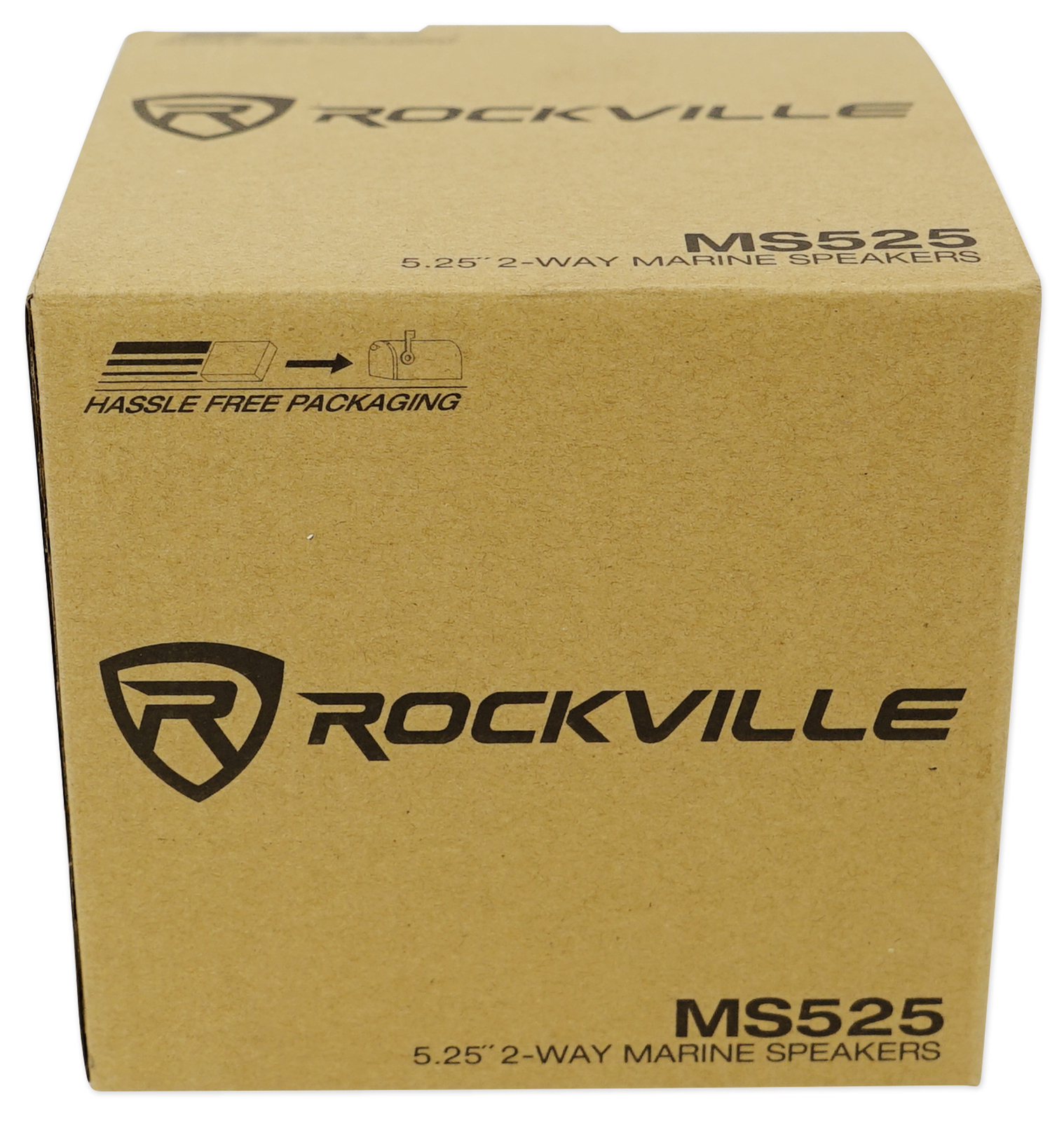 Pair Rockville MS525B 5.25" 400 Watt Waterproof Marine Boat Speakers 2-Way Black