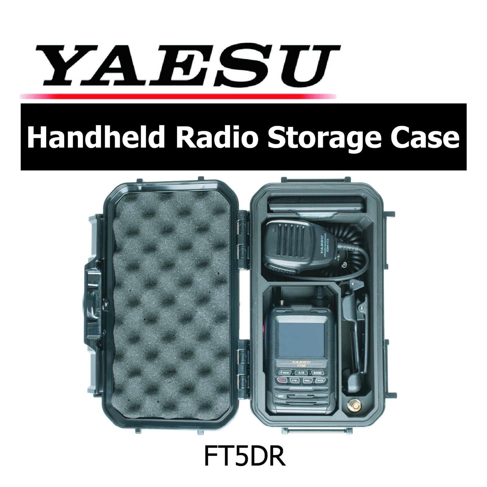 Yaesu FT5DR FT-5DR FT5 Handheld Portable Radio Storage Case for Battery Antenna