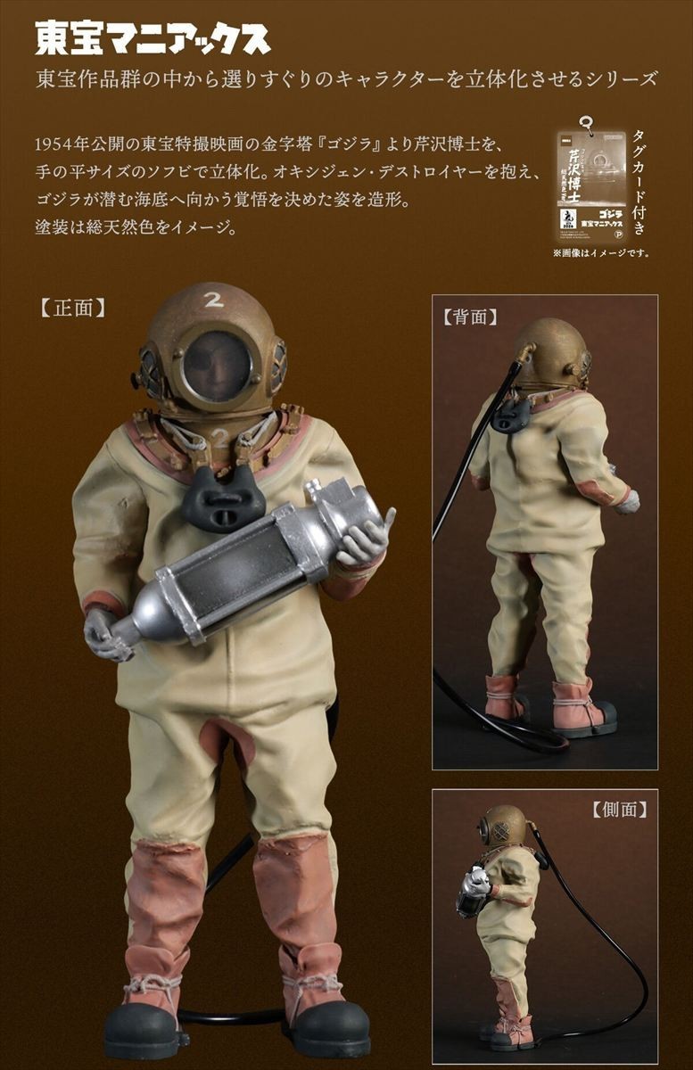 2026 TOHO MANIACS 6" Dr. Serizawa Color Version Figure Godzilla Toy