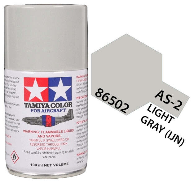 Tamiya 86502 AS-2 Light Gray (IJN) Aircraft Lacquer Spray Paint 100ml - US