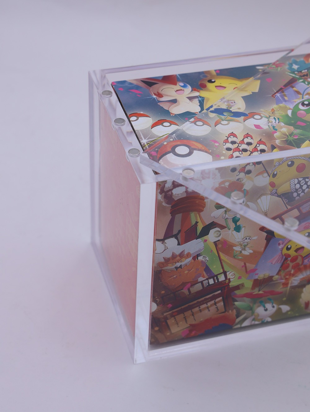 Acrylic Case Pokémon Center Tohoku Hiroshima Fukuoka Special Box Strong Magnets