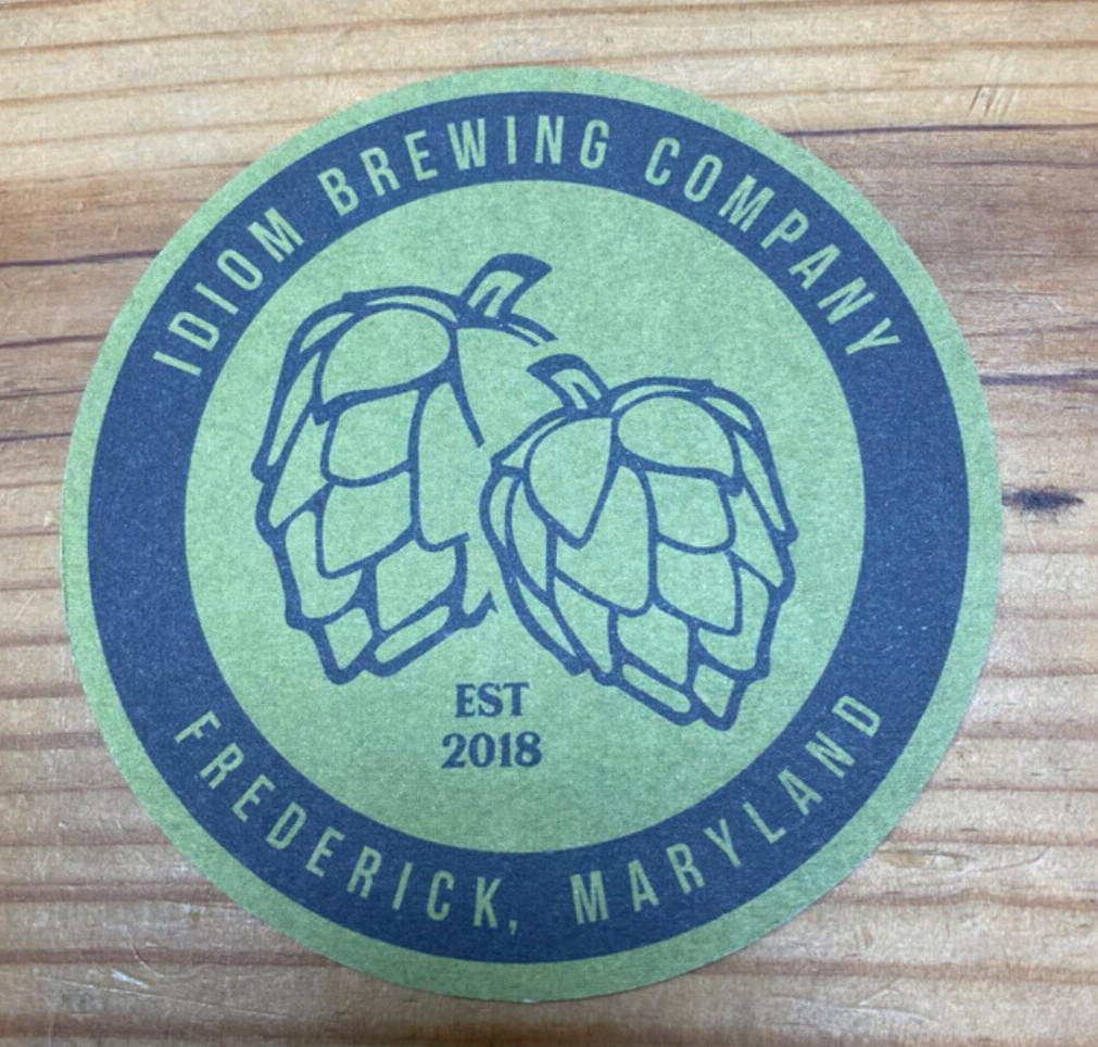 Beer Coaster -- Idiom Brewing Company, Frederick, MD