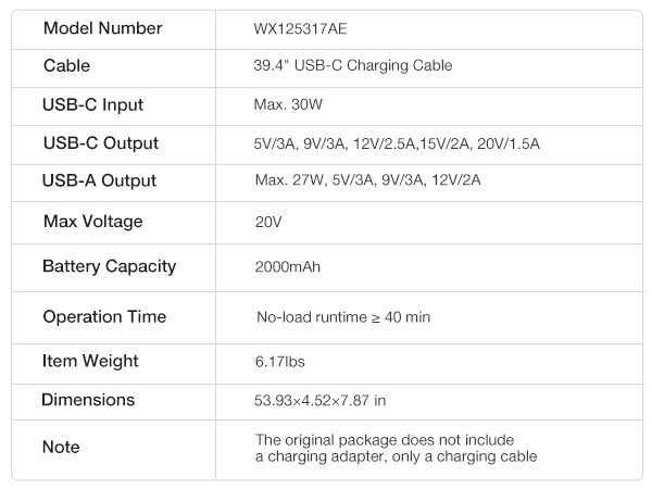 WORKPROX 20V Cordless Pole Electric Hedge Trimmer 2.0Ah Battery &Charging Cable