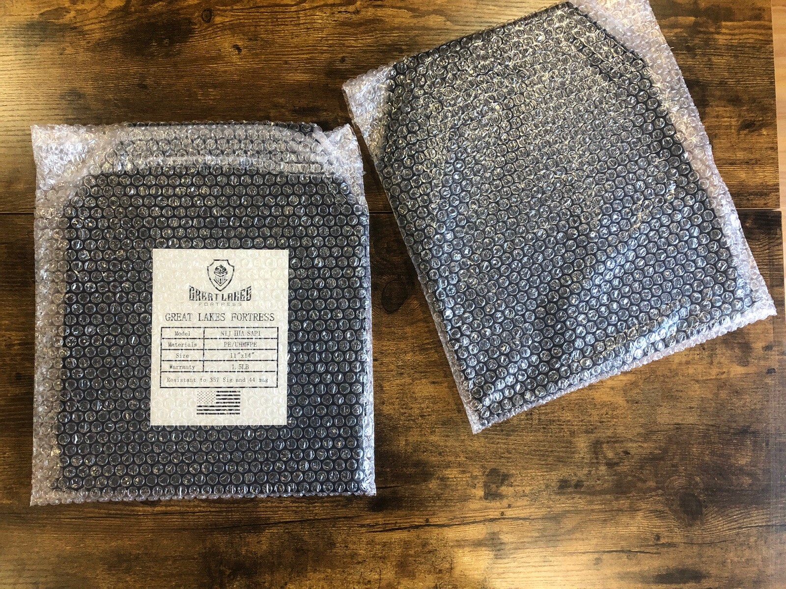 Level IIIA 3A Soft Bulletproof Body Armor Plate PAIR 11x14 Ultra Light