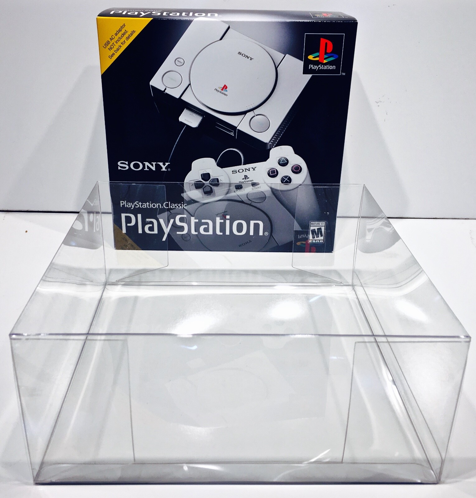 1 Box Protector for PLAYSTATION CLASSIC! Clear Custom Display Boxes New